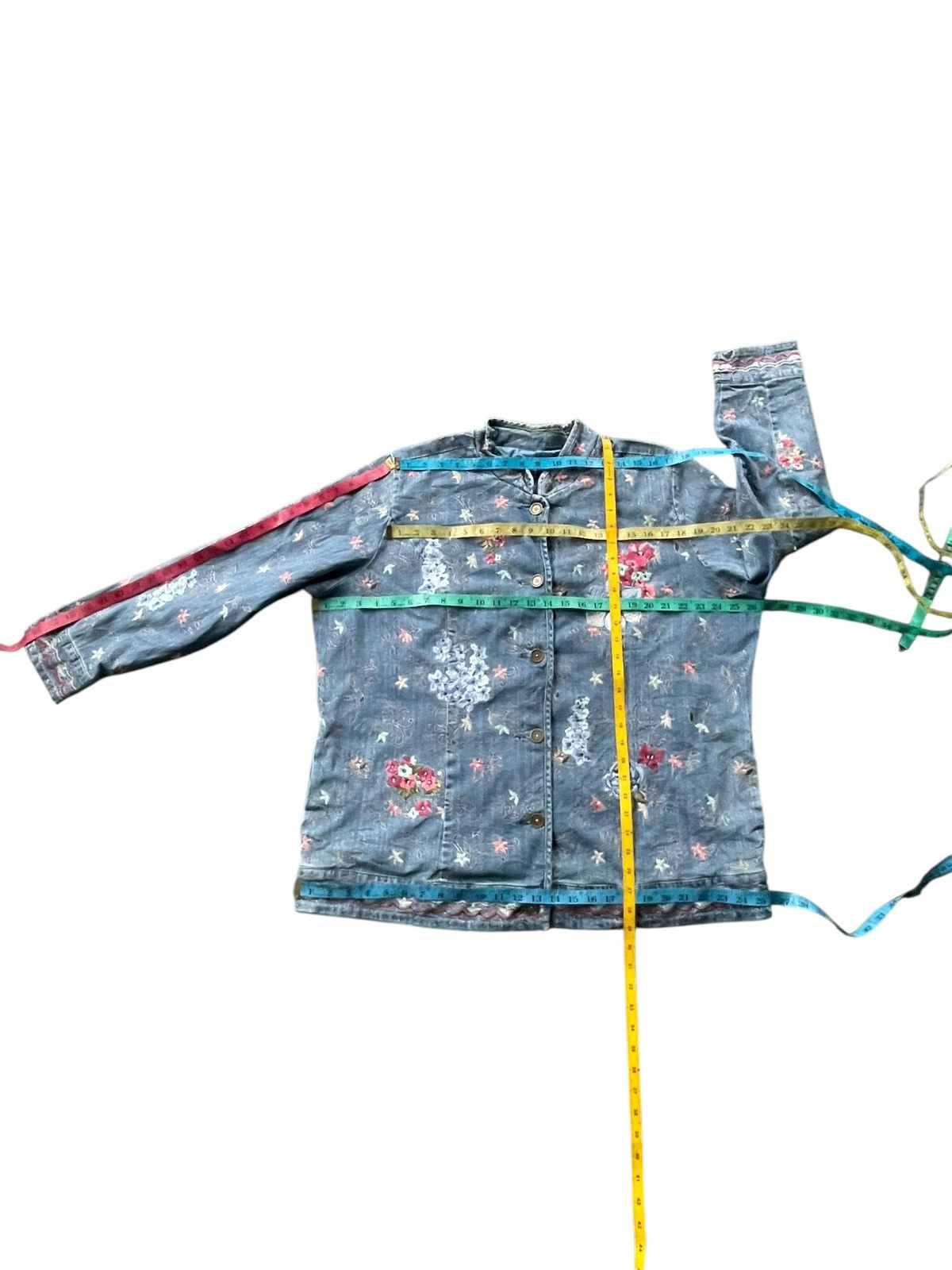 Denim & Co. Denim & Co Custom Emboiderey Denim Jacket Size XXL / US 16-18 / IT 52-54 - 9 Thumbnail