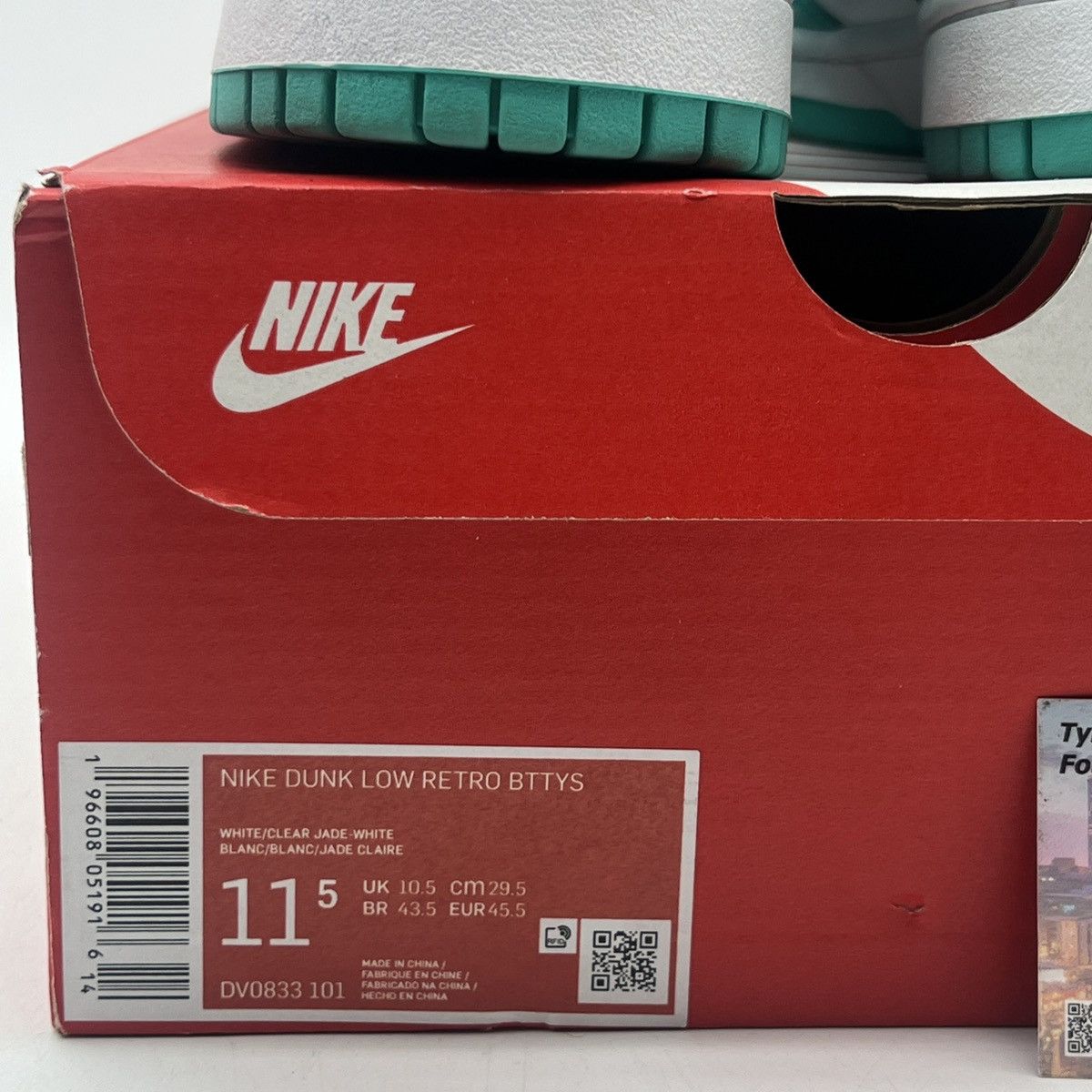 Nike Nike dunk low clear Jade Size US 11.5 / EU 44-45 - 6 Thumbnail