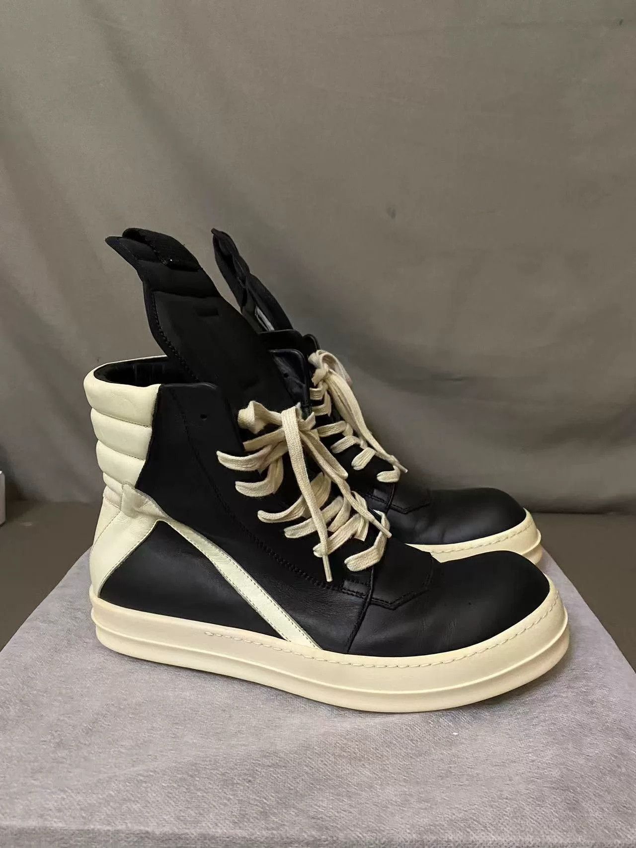 Rick Owens Rick Owens Black Leather Sneakers Size 41.5 Size US 8.5 / EU 41-42 - 1 Thumbnail