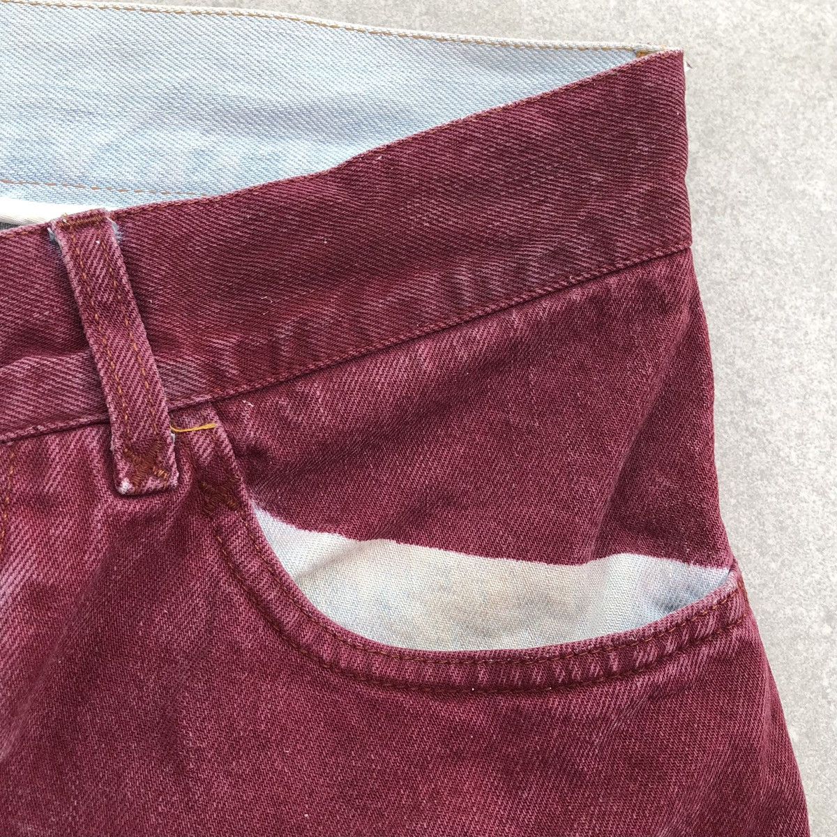 Dolce & Gabbana Vintage Dolce And Gabbana Red Denim Pants Size US 31 - 5 Thumbnail