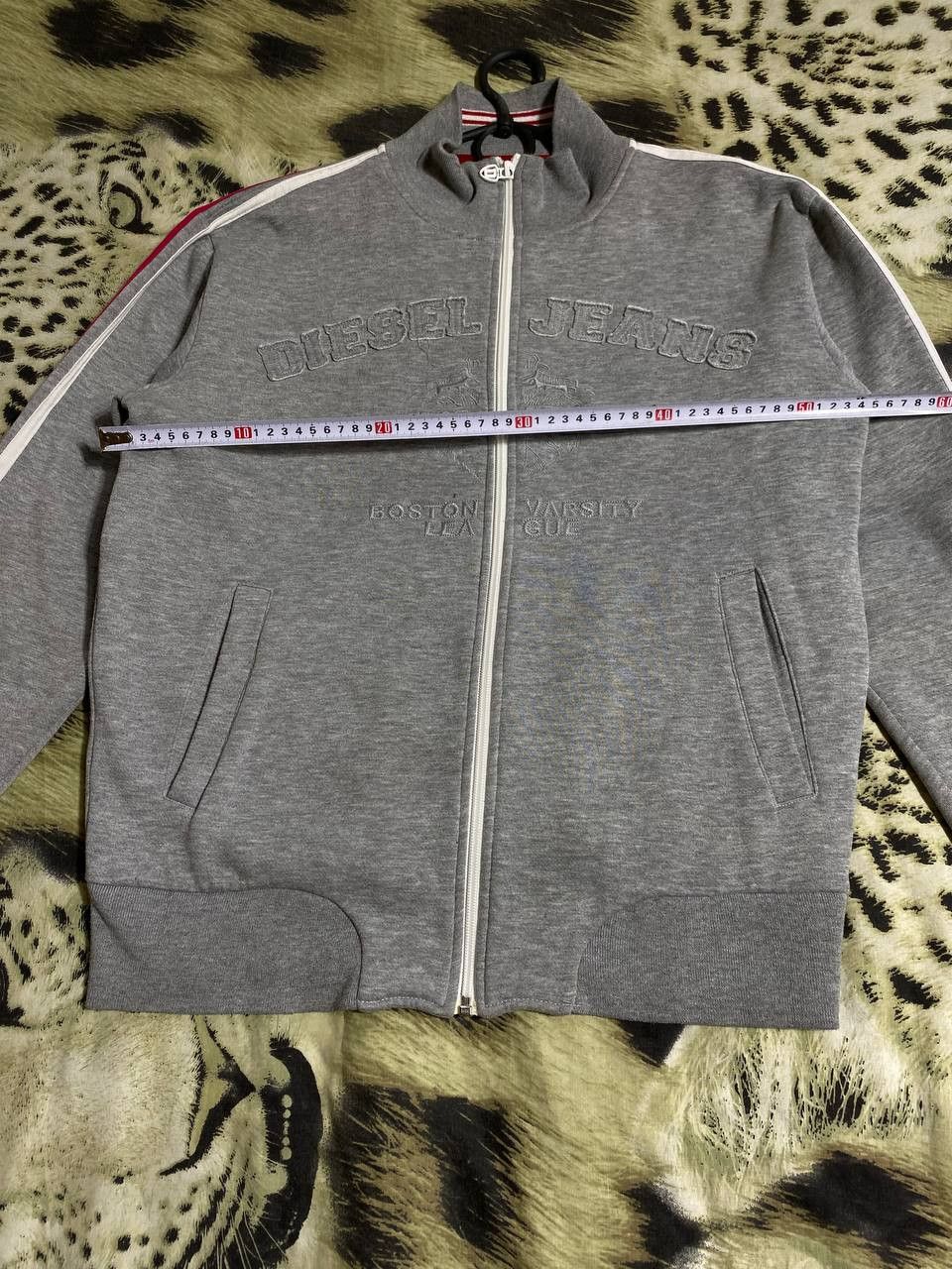 Diesel × Vintage Vintage Y2K Distressed Diesel Big Logo Zip Up Hoodie Size US M / EU 48-50 / 2 - 13 Thumbnail