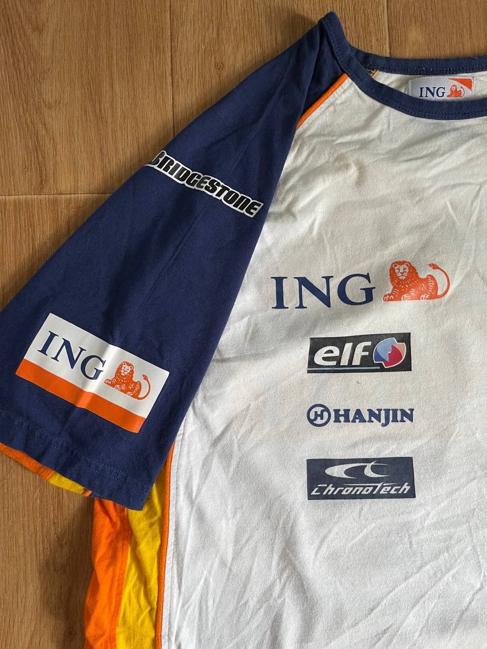 Vintage Renault F1 team t-shirt ING elf Bridgestone Size US XL / EU 56 / 4 - 5 Thumbnail