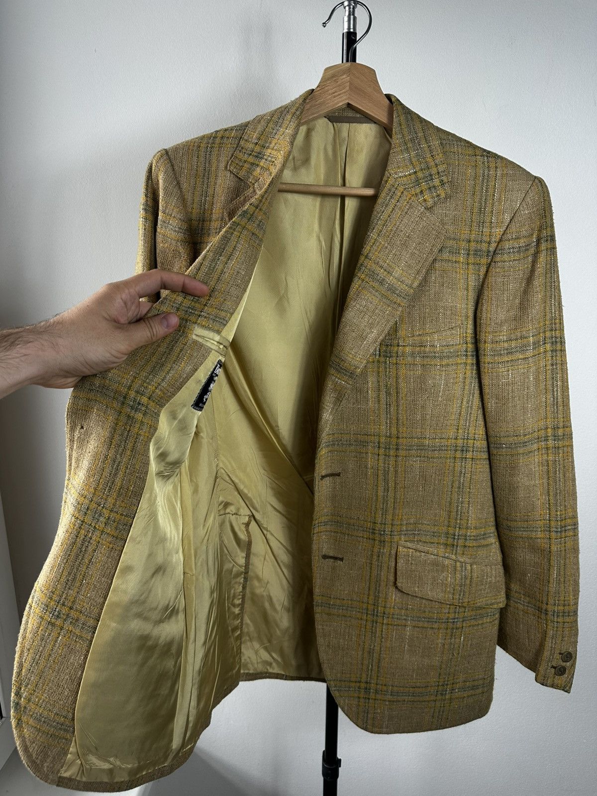 Burberry Vintage Burberrys’ Made in England Wool Jacket Mustard Size 38R - 7 Thumbnail
