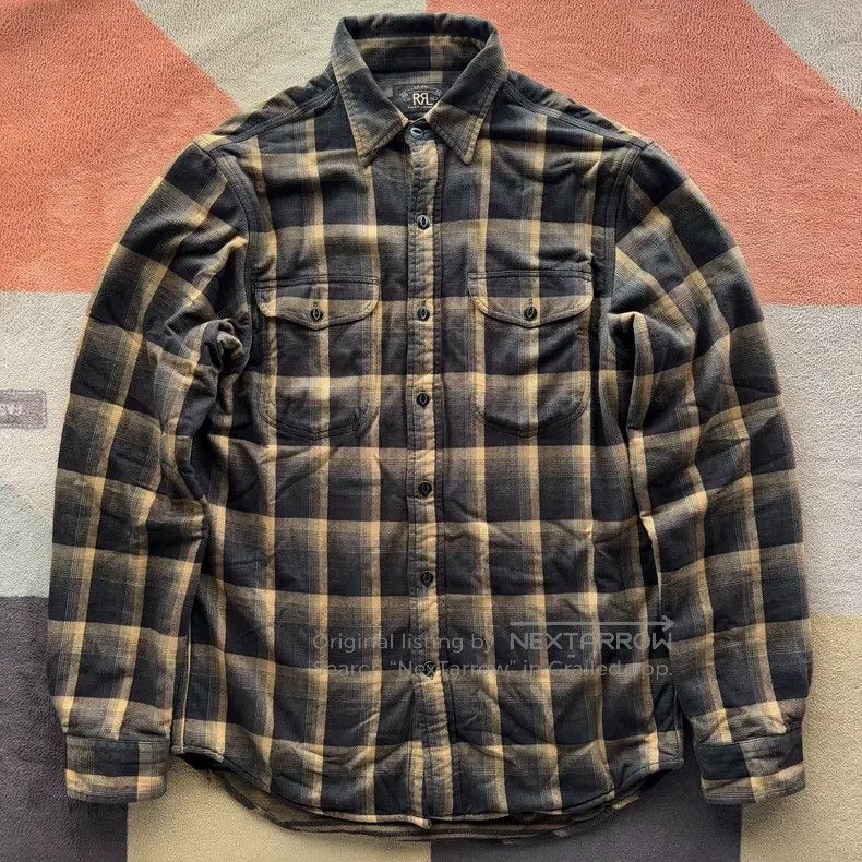 RRL Ralph Lauren Double-layered checkered shirt