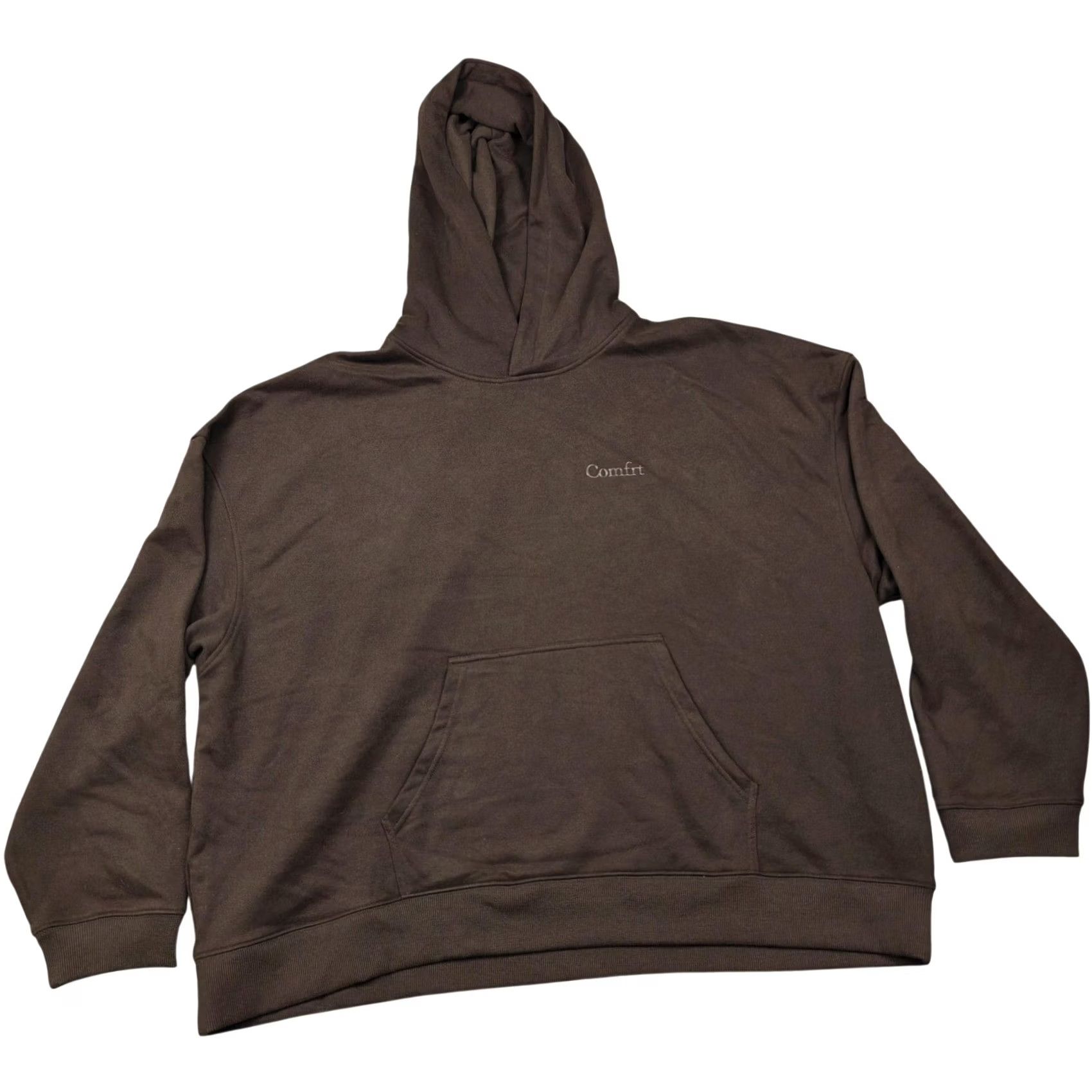 KangaROOS Comfrt Hoodie Brown Fleece Pullover Logo Casual Mens 3XL Kangaroo Pocket Size US XXL / EU 58 / 5 - 2 Thumbnail