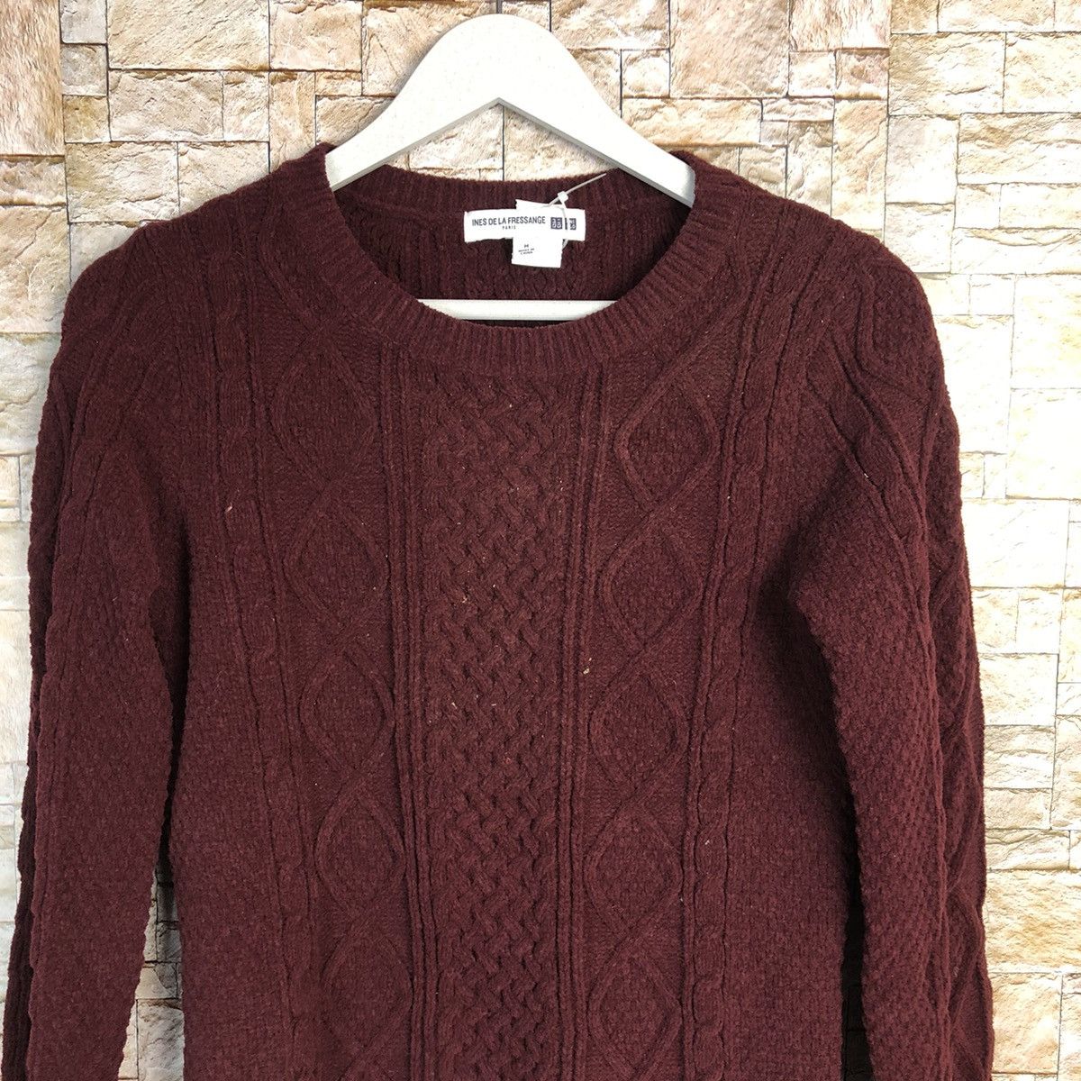 Uniqlo Uniqlo X Ins de La Fressange Maroon Knitwear #A297 Size M / US 6-8 / IT 42-44 - 5 Thumbnail