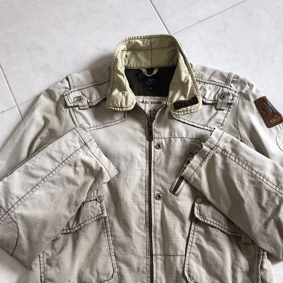 Japanese Brand MOTOR HEAD Riders Utility Multipocket Cotton Jacket Size US M / EU 48-50 / 2 - 5 Thumbnail