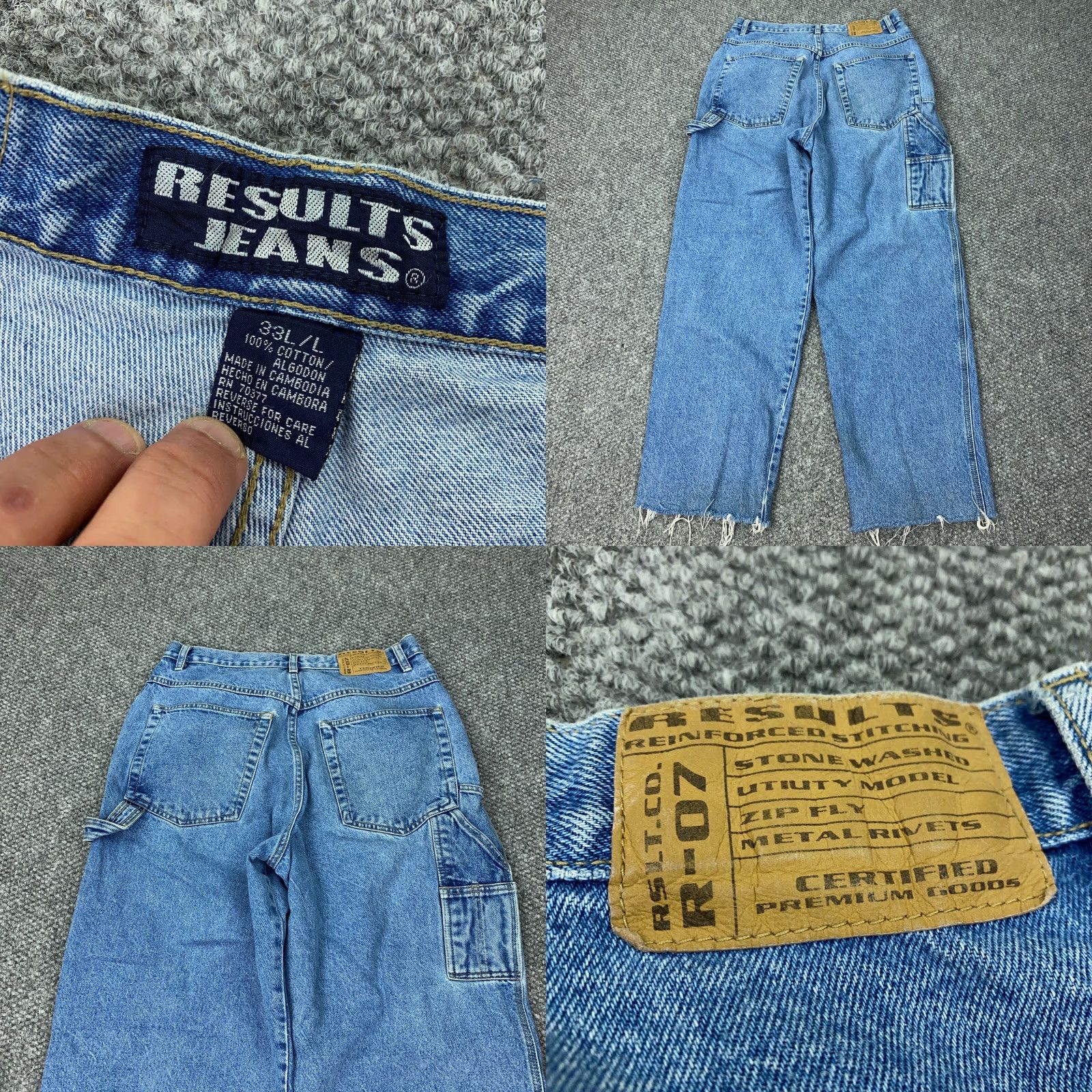Gap VINTAGE Gap Jeans Mens 31x29 Baggy Loose Skate Grunge 90s Blue Denim Size US 33 - 8 Thumbnail