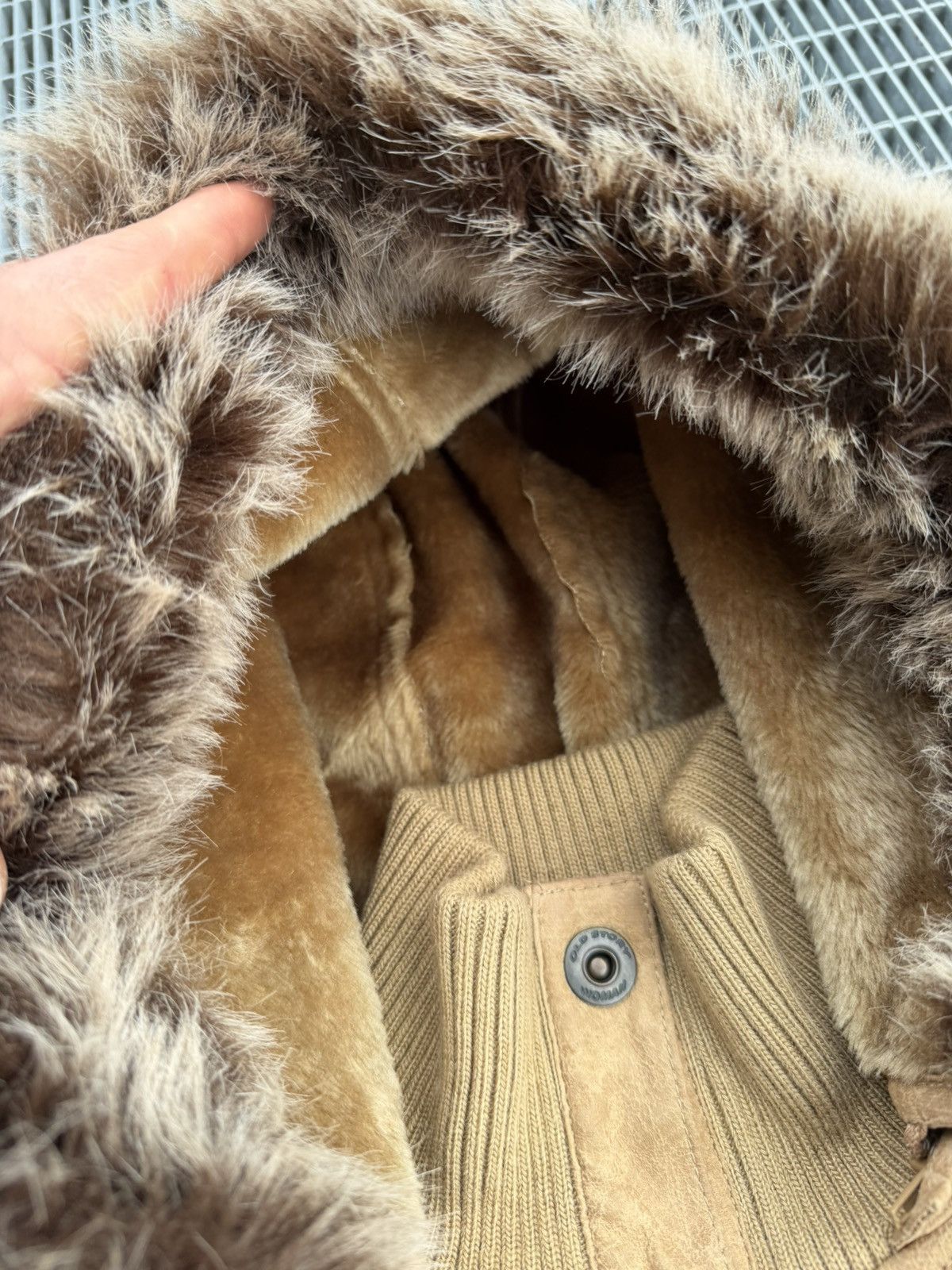 Vintage Suede Leather Multizip Fur Streetwear Insulated Jacket Size M / US 6-8 / IT 42-44 - 8 Thumbnail