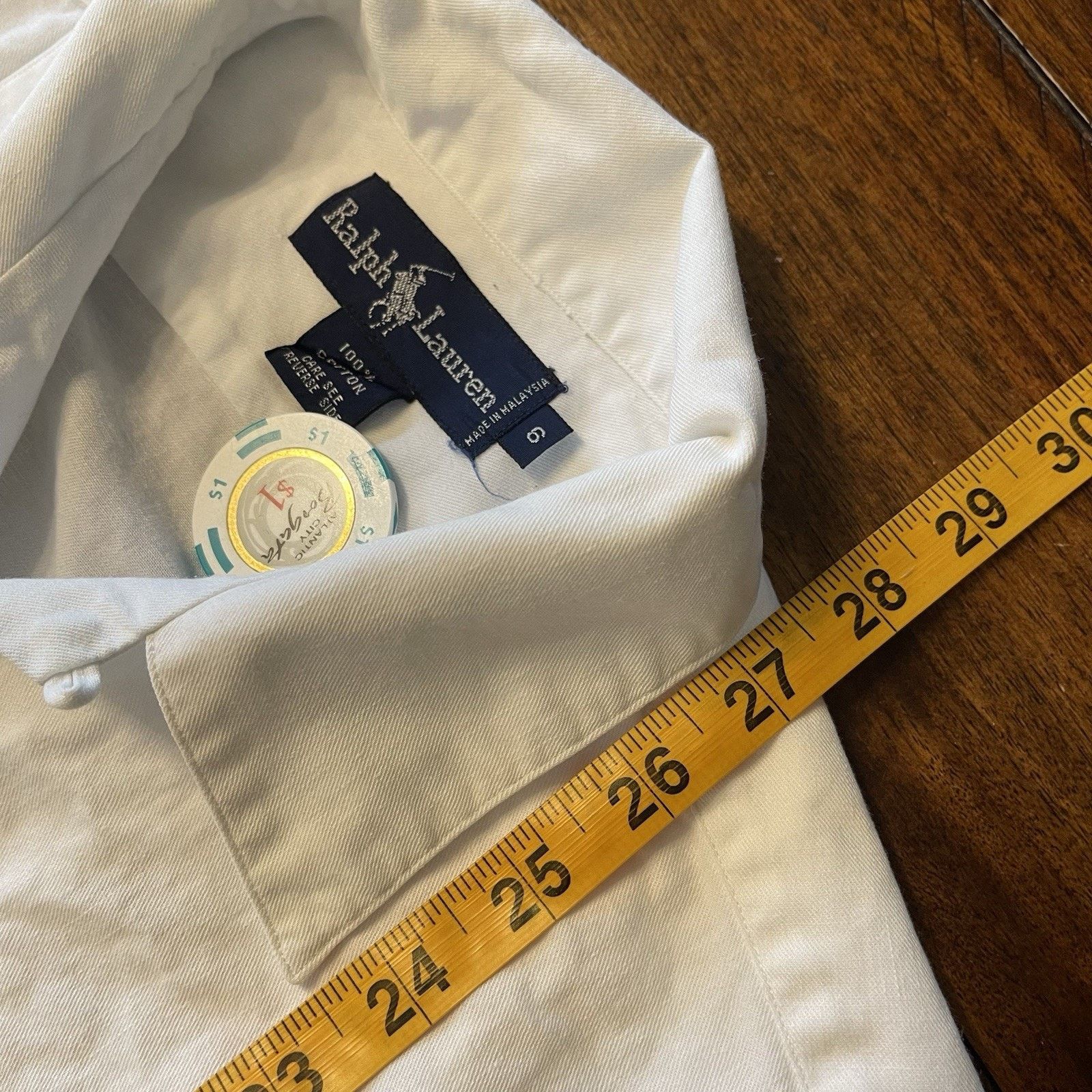 Polo Ralph Lauren VTG Polo Ralph Lauren Shirt Unisex 6 Loop Collar Short Slve Size US M / EU 48-50 / 2 - 6 Thumbnail