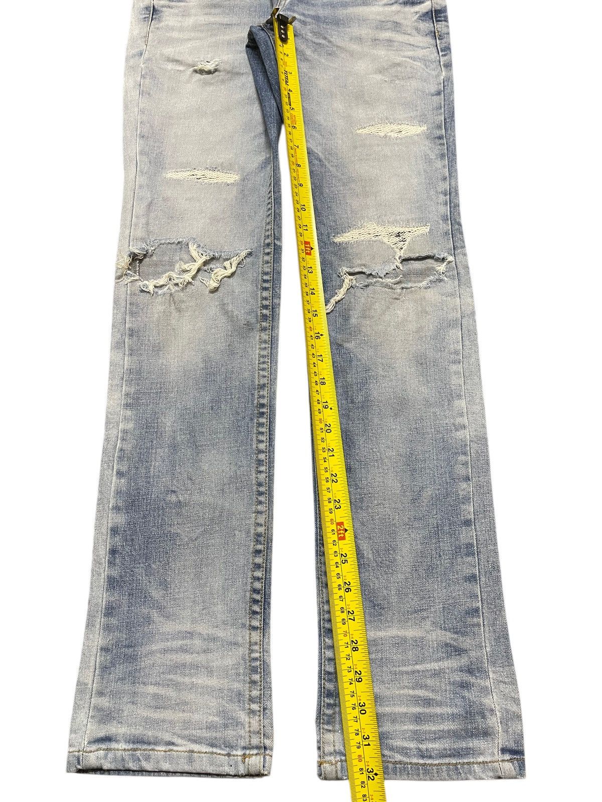 If Six Was Nine Vintage Japanese Brand Faded Wash Distress Cross Wing Style Size US 29 - 13 Thumbnail