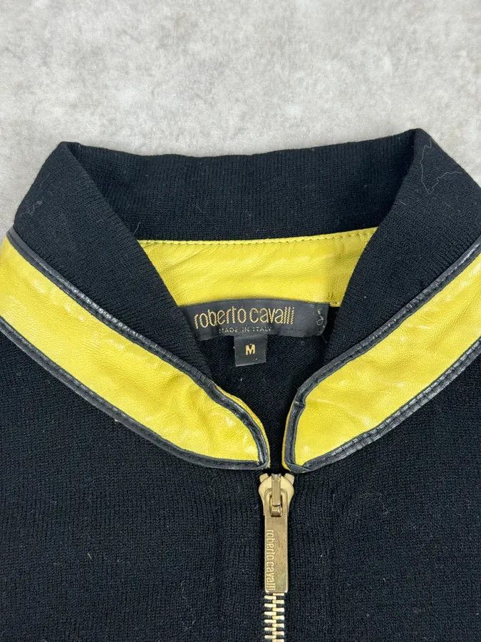 Roberto Cavalli SS2003 Roberto Cavalli Beige & Black Zip-up Jacket Size XS / US 0-2 / IT 36-38 - 9 Thumbnail