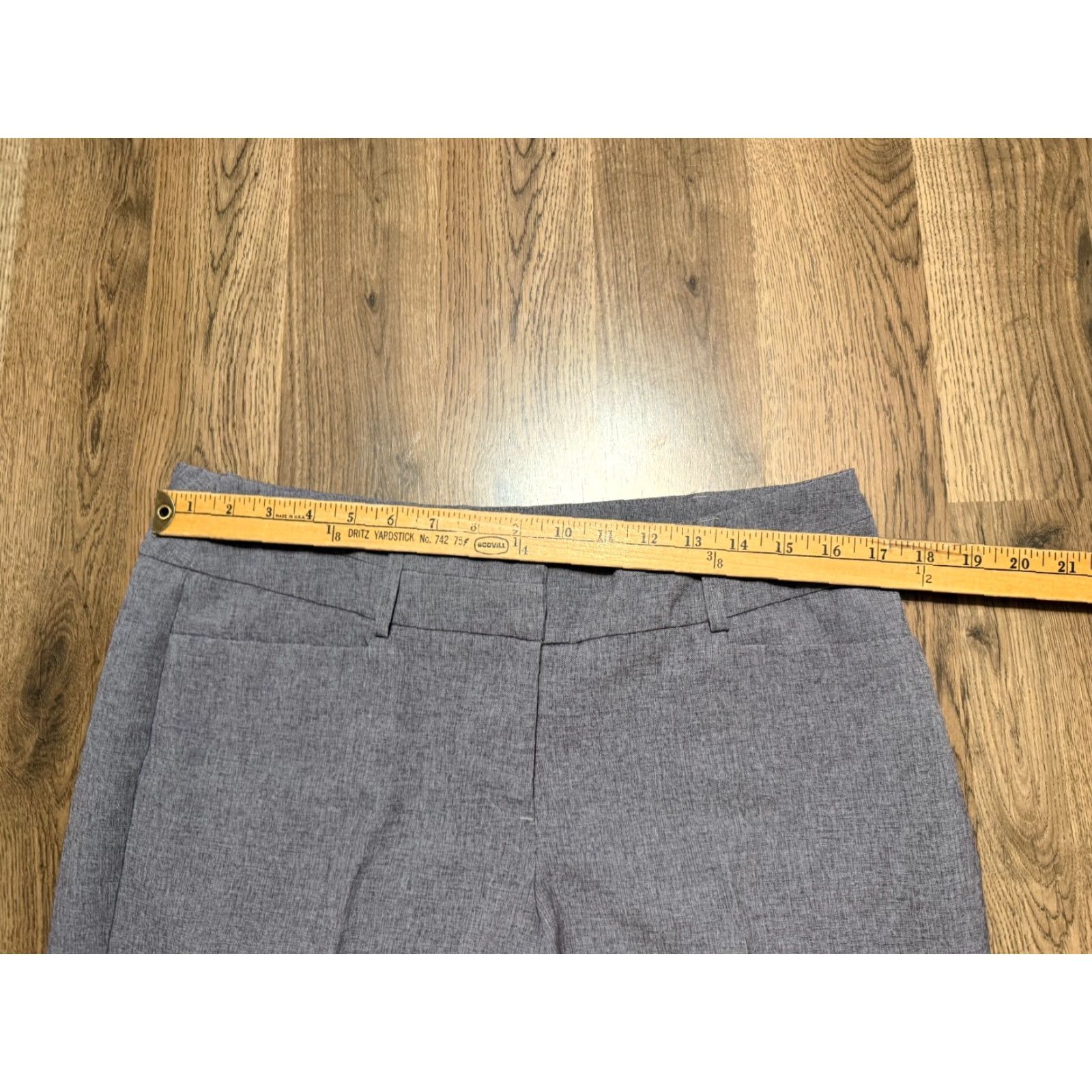 Apt. 9 APT. 9 Pants Women's Size 12 Gray Pleated Straight Leg Dress Pants Size 34" / US 12 / IT 48 - 7 Thumbnail