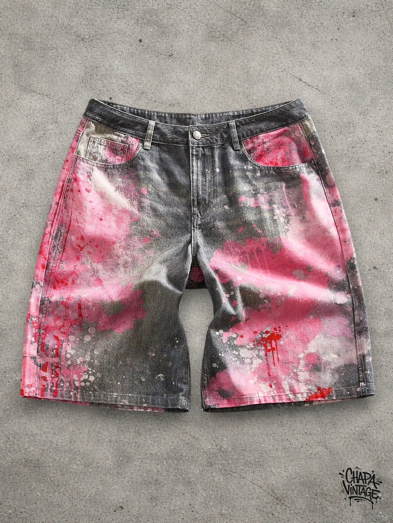Japanese Brand Tie Dye denim shorts Size US 32 / EU 48 - 1 Thumbnail
