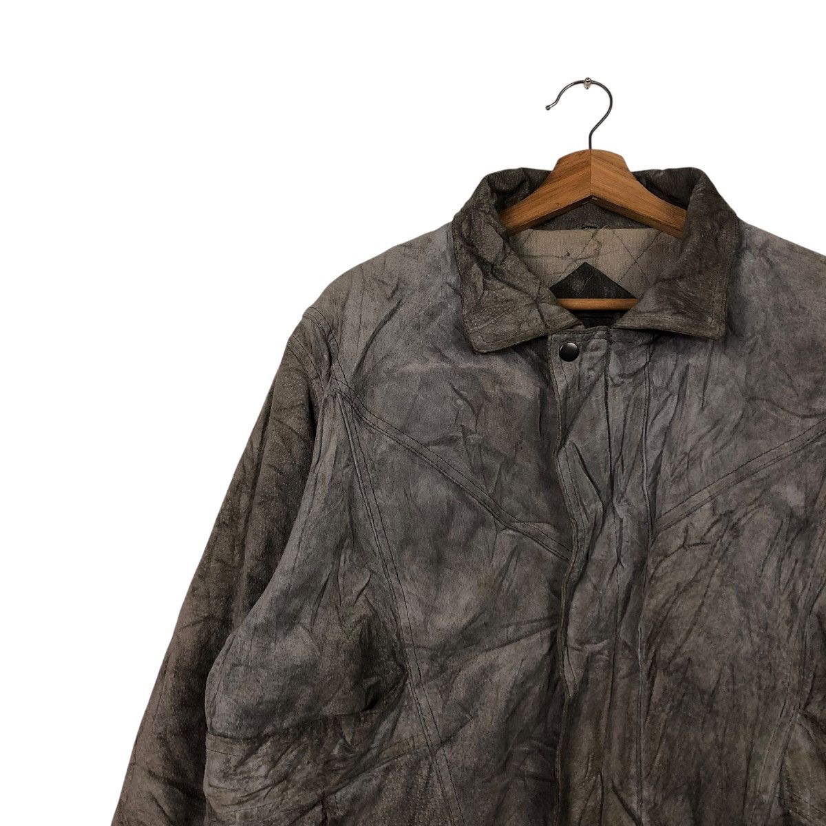Japanese Brand 🔥VINTAGE LEATHER BOMBER JACKET ABERDEEN ISSEY MIYAKE Size US M / EU 48-50 / 2 - 5 Thumbnail