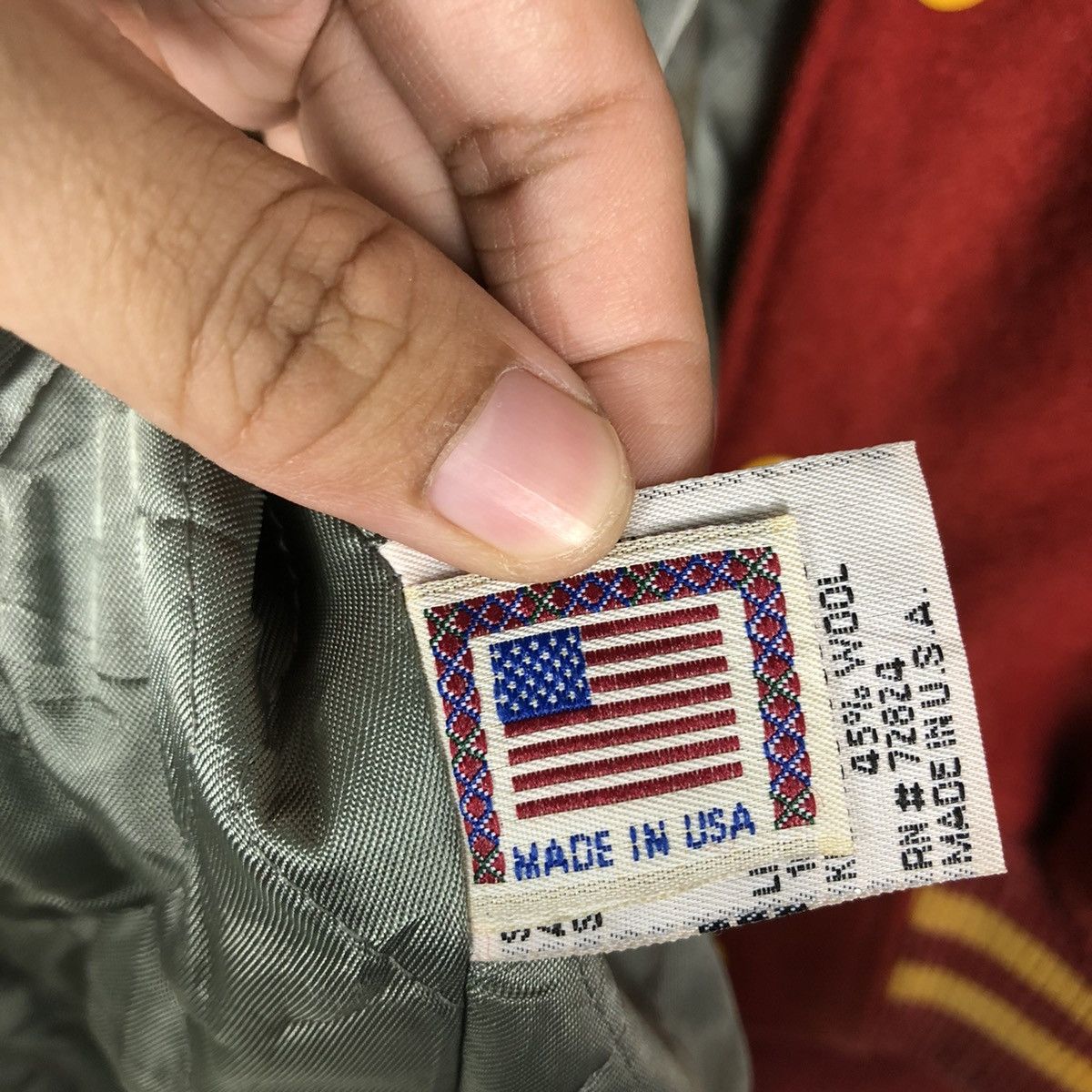 Golden Bear 🔥VTG VARSITY JUMPER BOMBER JACKET LEATHER GOLDEN BEAR USA Size US L / EU 52-54 / 3 - 20 Thumbnail