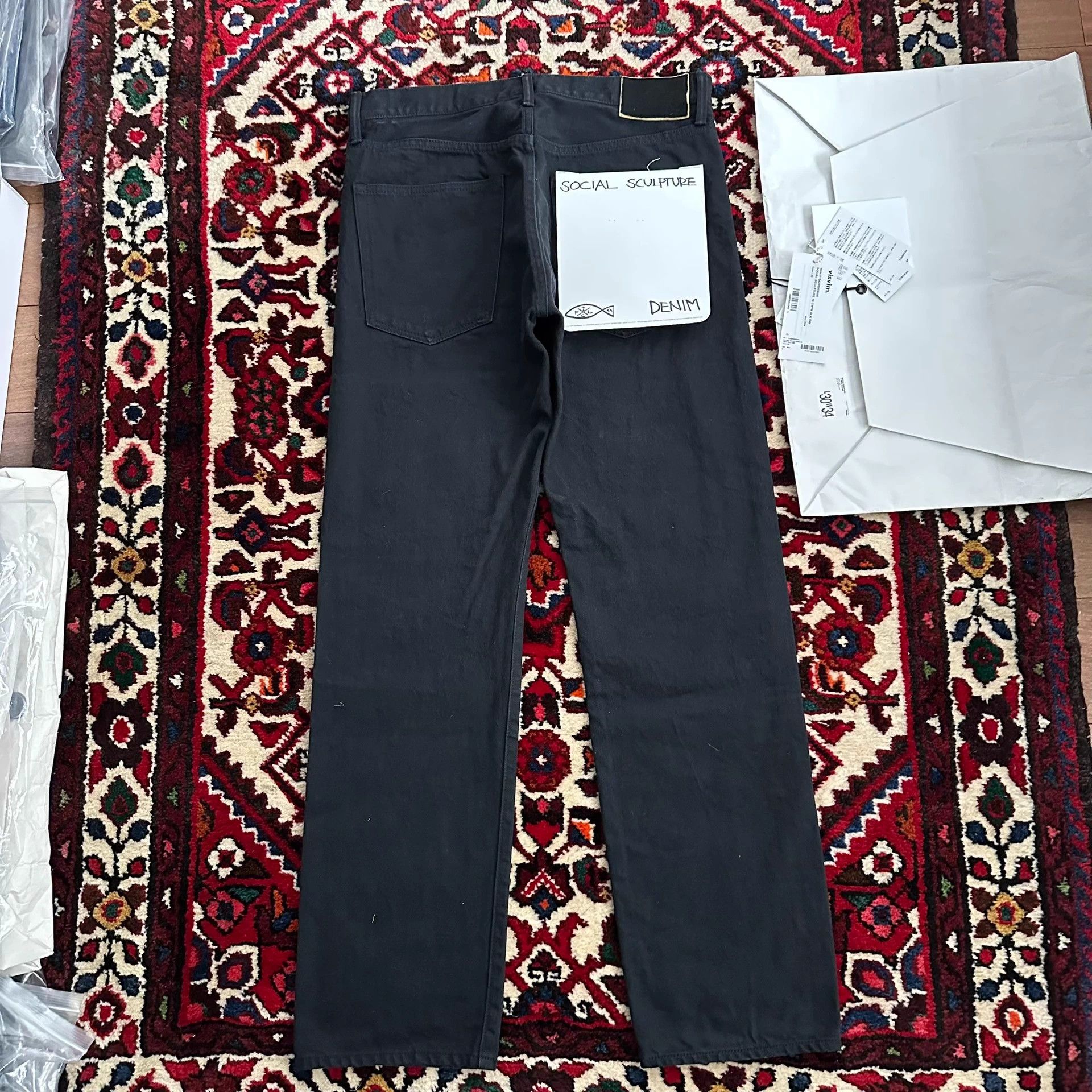 Visvim visvim 24aw 03 cmyk black journeyman mud wide w34l30 Size US 34 / EU 50 - 2 Thumbnail