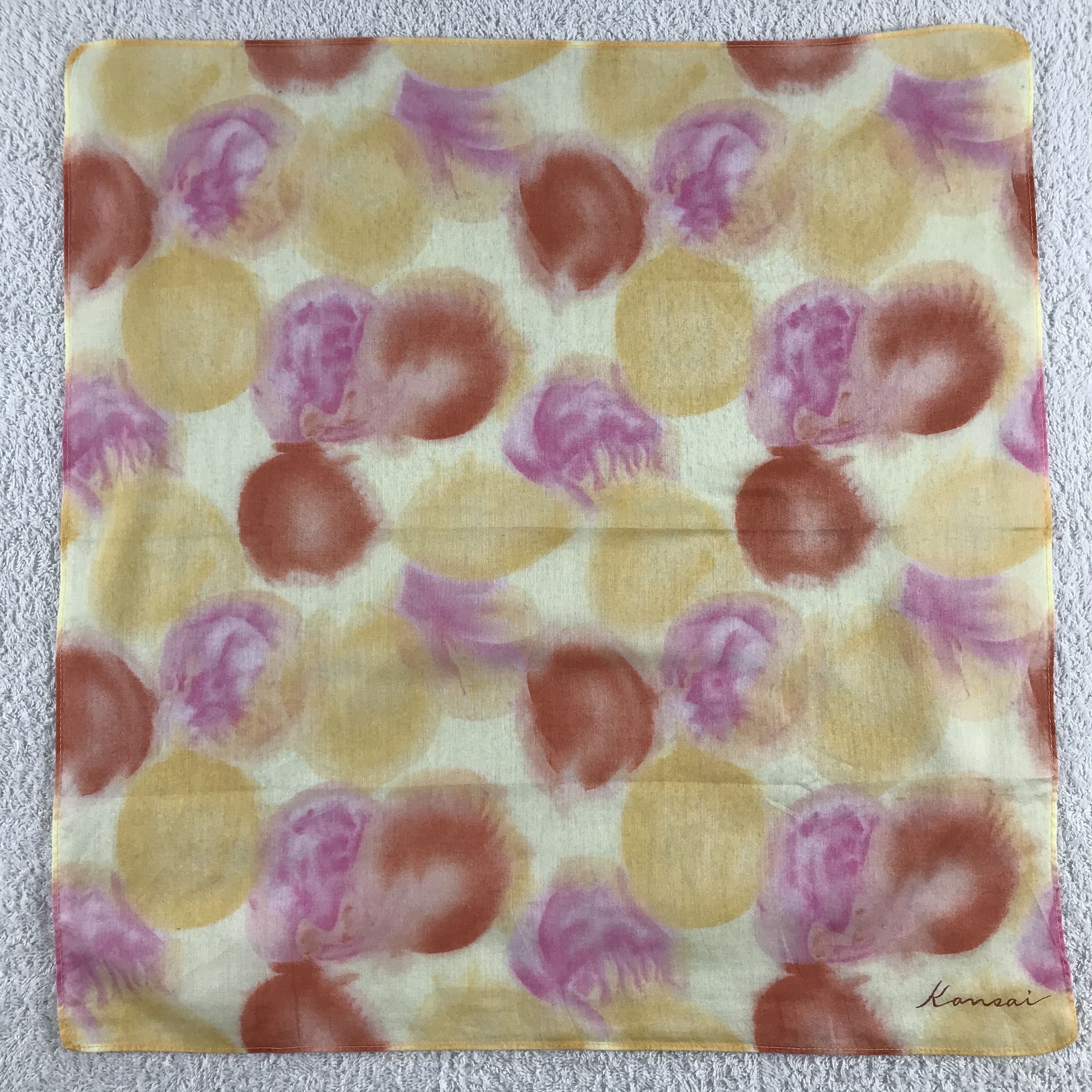 Kansai Yamamoto × Vintage Kansai Bandana / Handkerchief / Neckerchief - S199 Size ONE SIZE - 1 Thumbnail