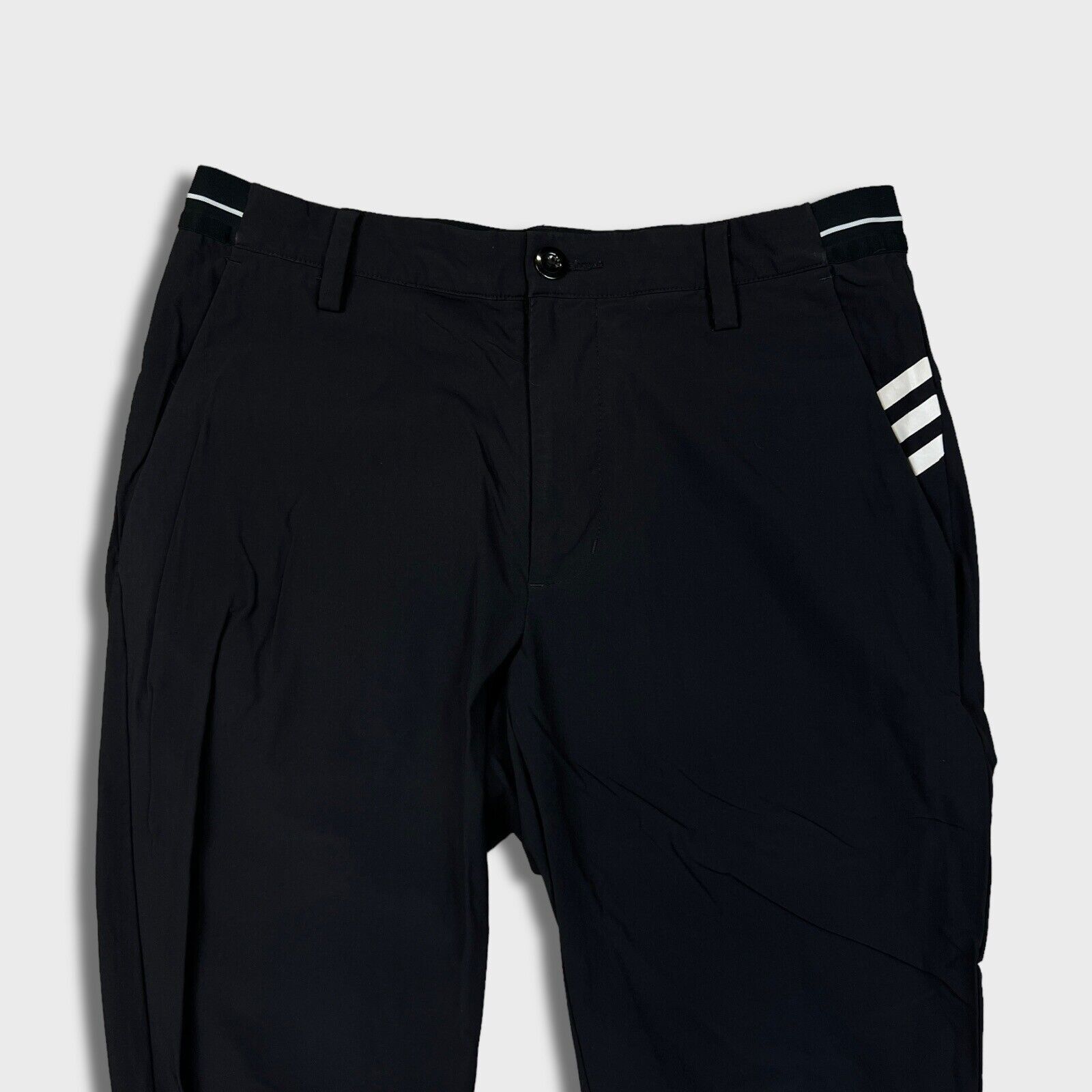 Adidas × Vintage Adidas Pants Medium Spell Out Stripes Slim Casual Trousers Size US 30 / EU 46 - 2 Thumbnail
