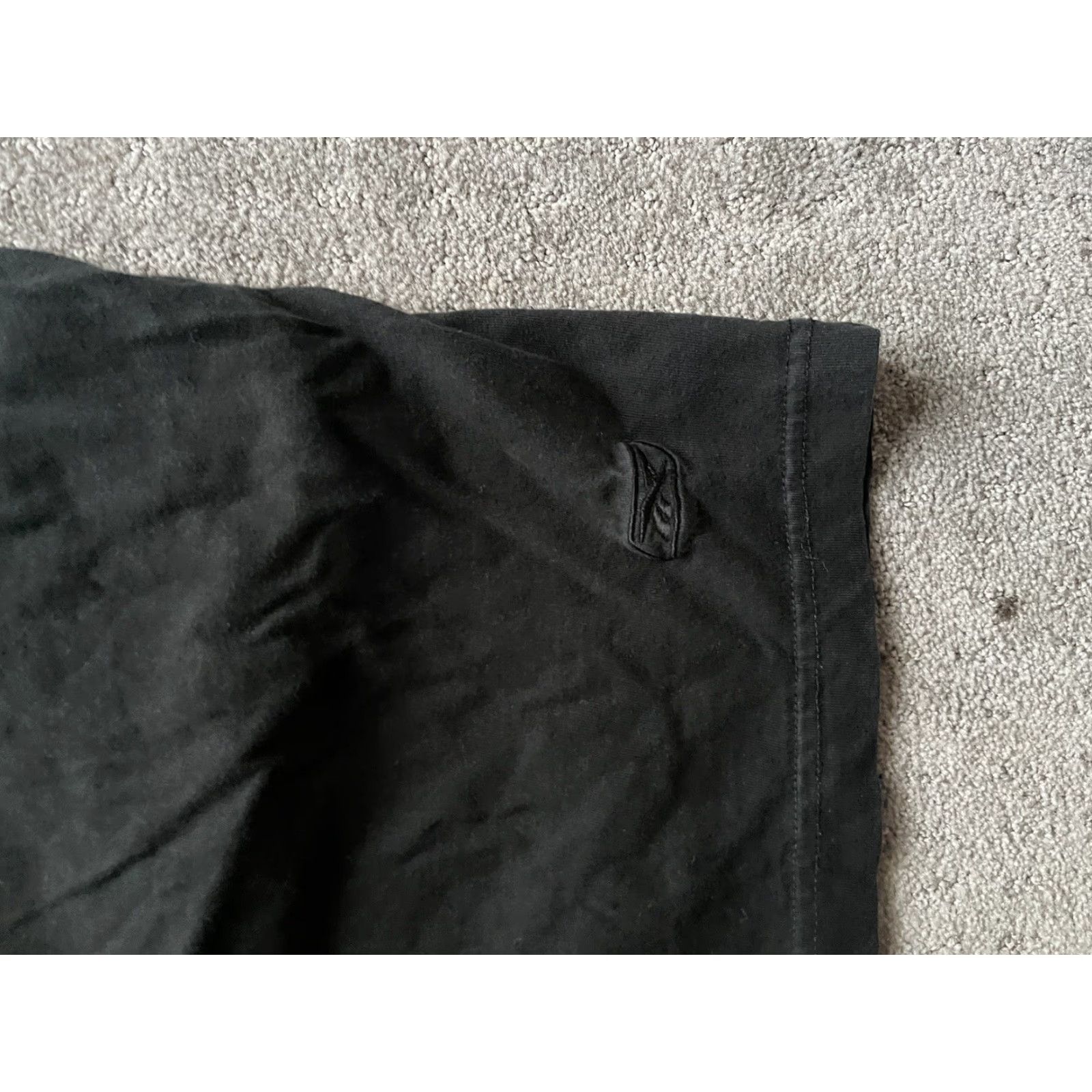 Reebok VINTAGE Reebok Black Shorts Basketball Athletic 2XL Adult Men Elastic Waist Drawstring 6.5in Inseam Solid Polyester Size US 39 - 3 Thumbnail