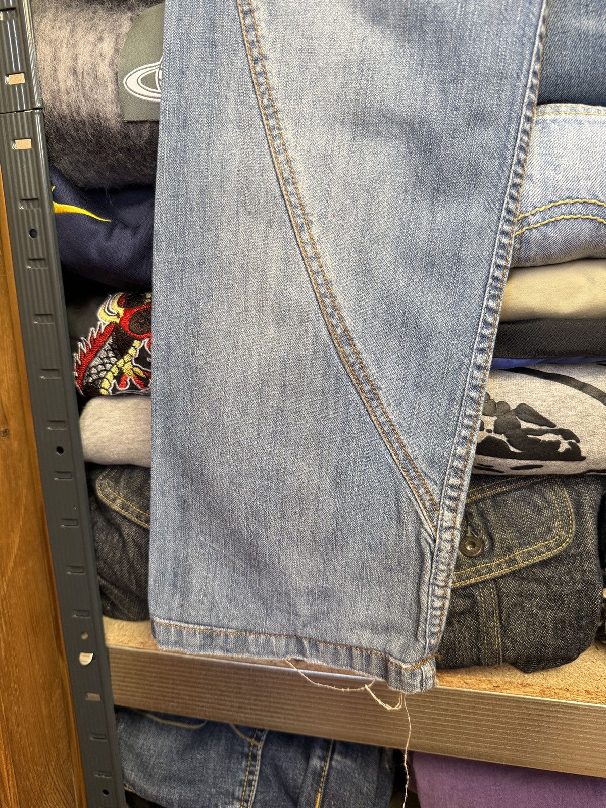 Dolce & Gabbana Crazy Y2K Vintage 90s Dolce&Gabanna Denim Jeans Size US 30 / EU 46 - 15 Thumbnail