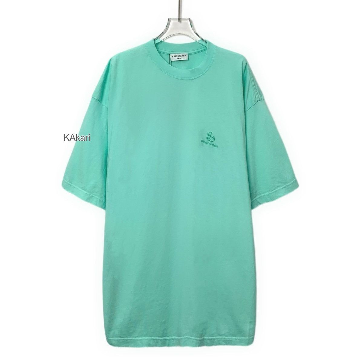 Balenciaga Oversized Green Short Sleeve T-Shirt Size US L / EU 52-54 / 3 - 1 Thumbnail