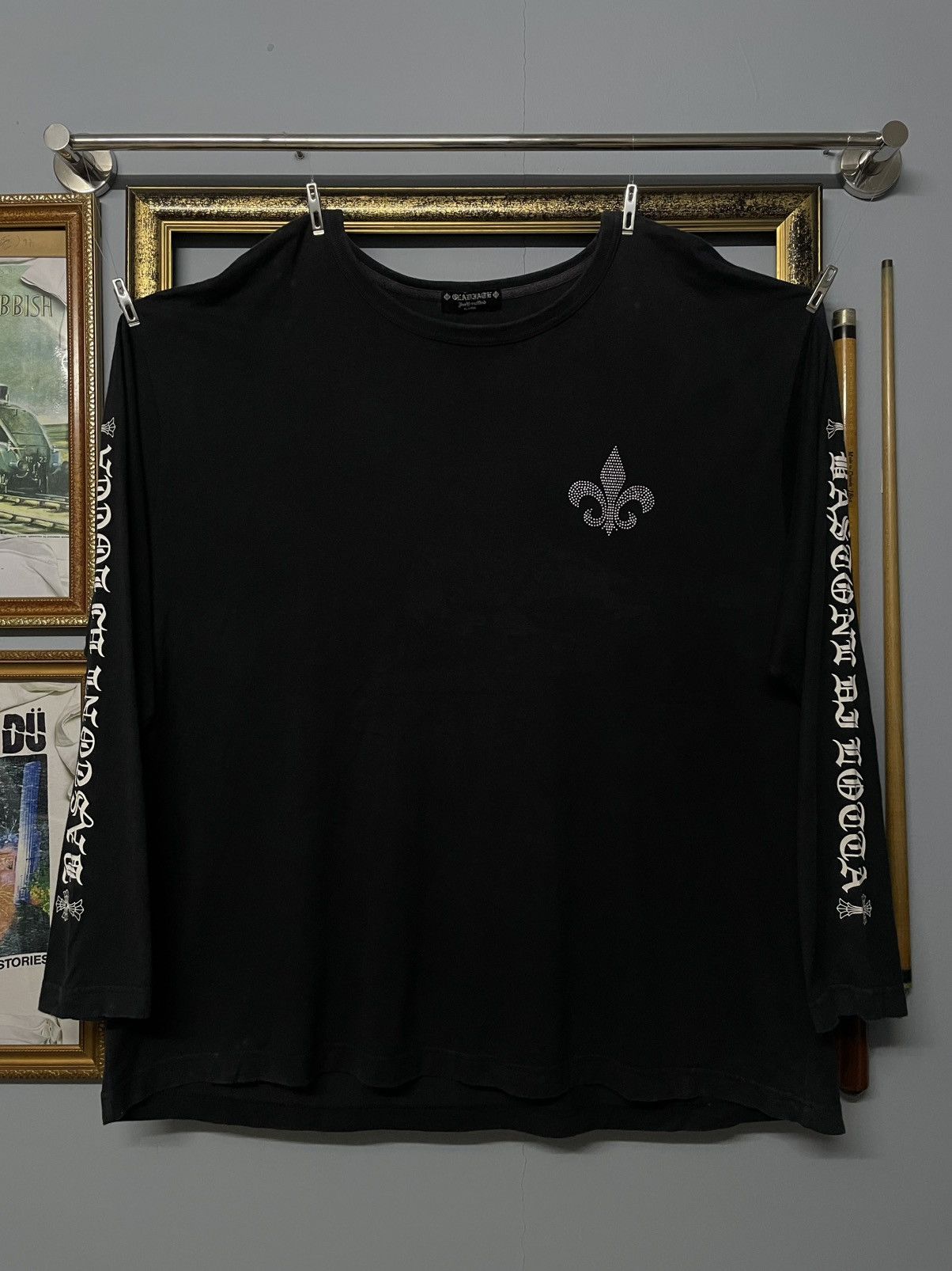 Affliction Vintage Japan Designer Bladlage AntiCraft Skull Longsleeve Size US XXL / EU 58 / 5 - 6 Thumbnail