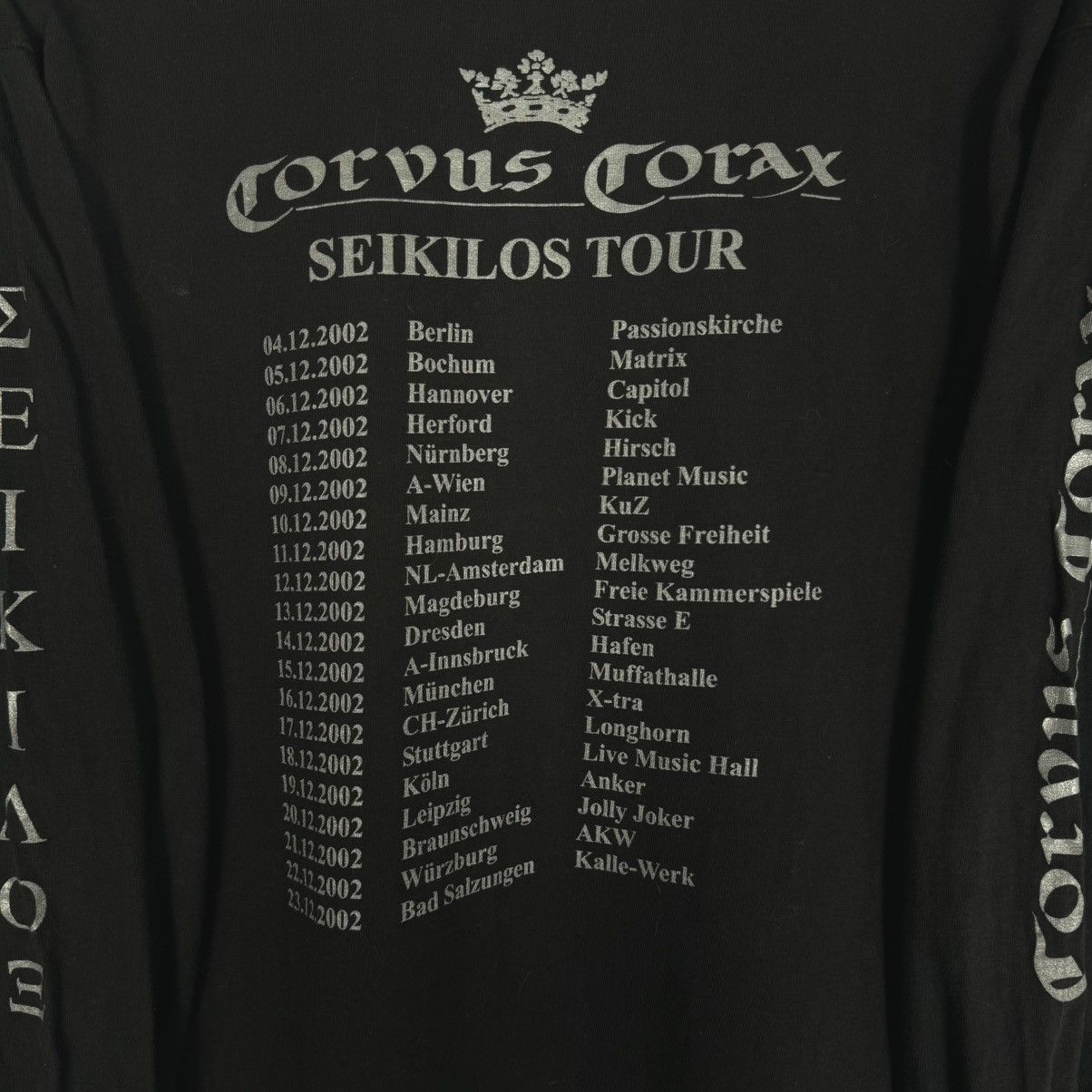Band Tees Vintage 2002 Corvus Corax Seikilos Tour Band T Shirt Size US L / EU 52-54 / 3 - 6 Thumbnail