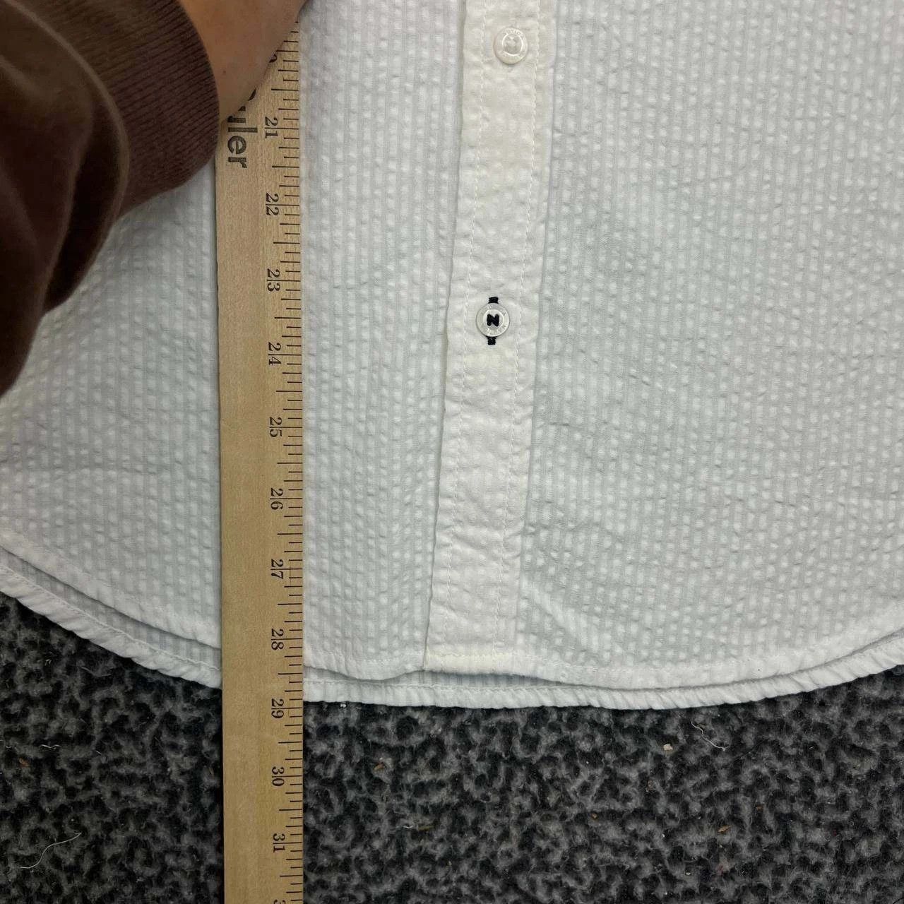 Nautica Nautica Button Down Shirt Men White Short Sleeve Collared S Size US S / EU 44-46 / 1 - 4 Thumbnail