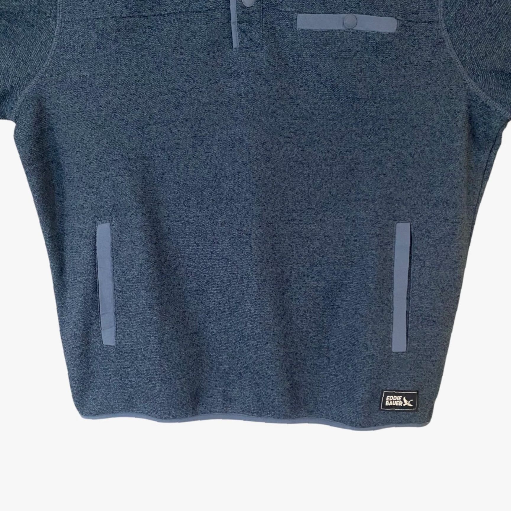 Eddie Bauer Eddie Bauer Fleece Quarter-Snap Sweater Blue Mens Large Long-Sleeve Pullover New Size US L / EU 52-54 / 3 - 6 Thumbnail