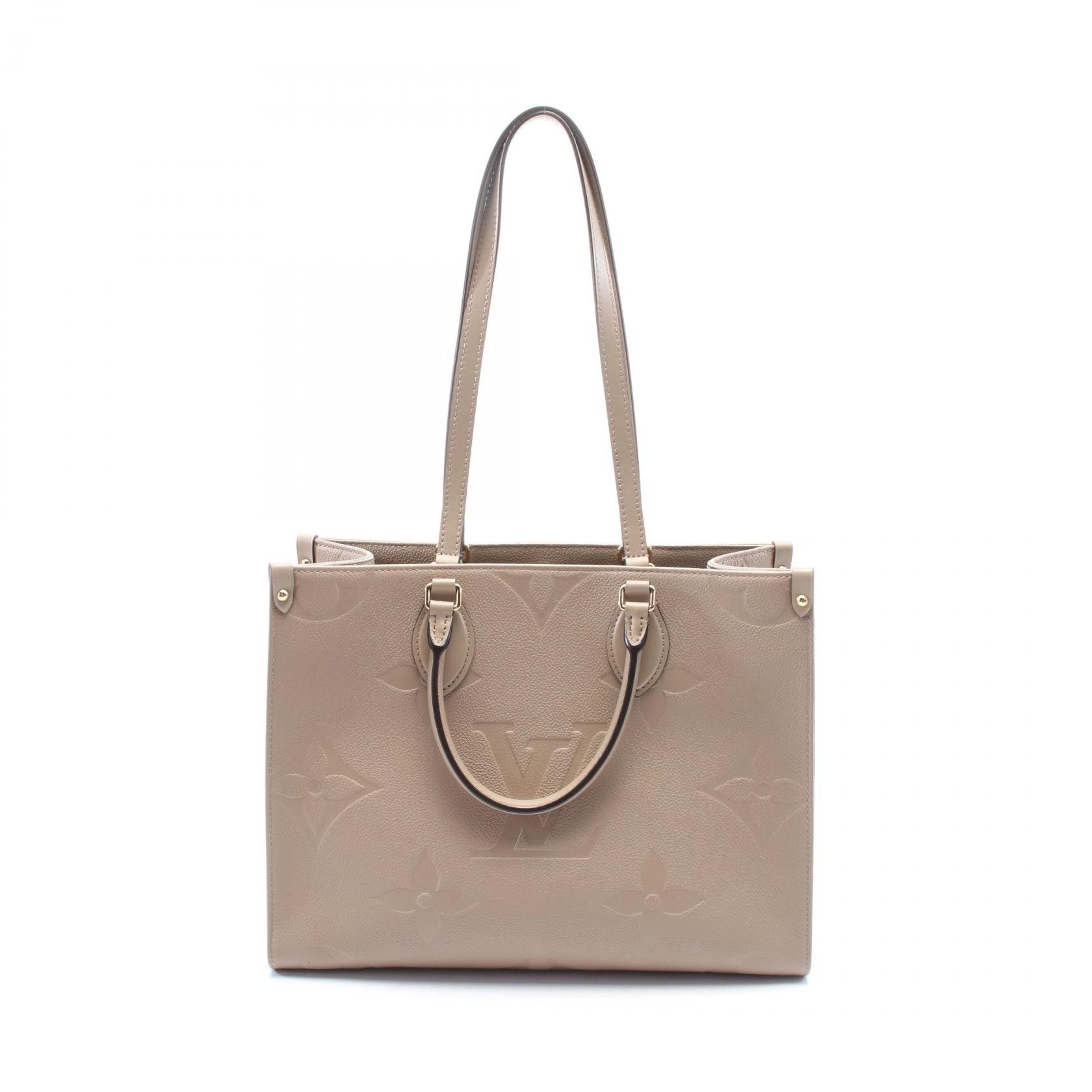 Louis Vuitton Louis Vuitton Onthego Mm Monogram Empreinte Tote Bag Leather Tote Bag M45607 in Beige, Women's
