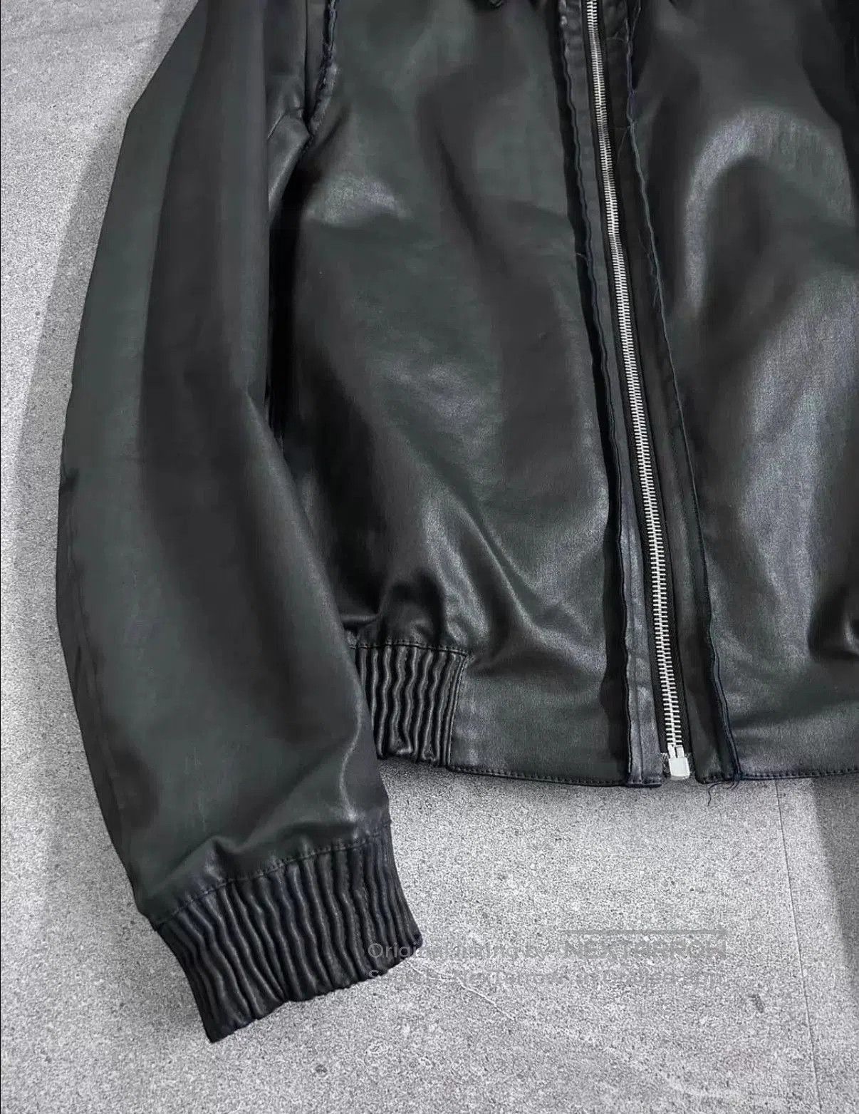 Dior Black Leather Jacket with Collar and Zipper. Size US S / EU 44-46 / 1 - 3 Thumbnail