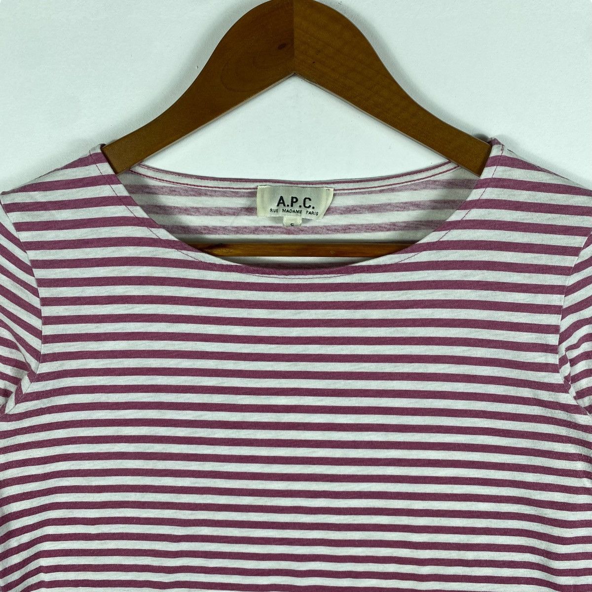 A.P.C. A.P.C. Japan Striped Women Long Sleeve Tee Shirt Small Size Size S / US 4 / IT 40 - 2 Thumbnail