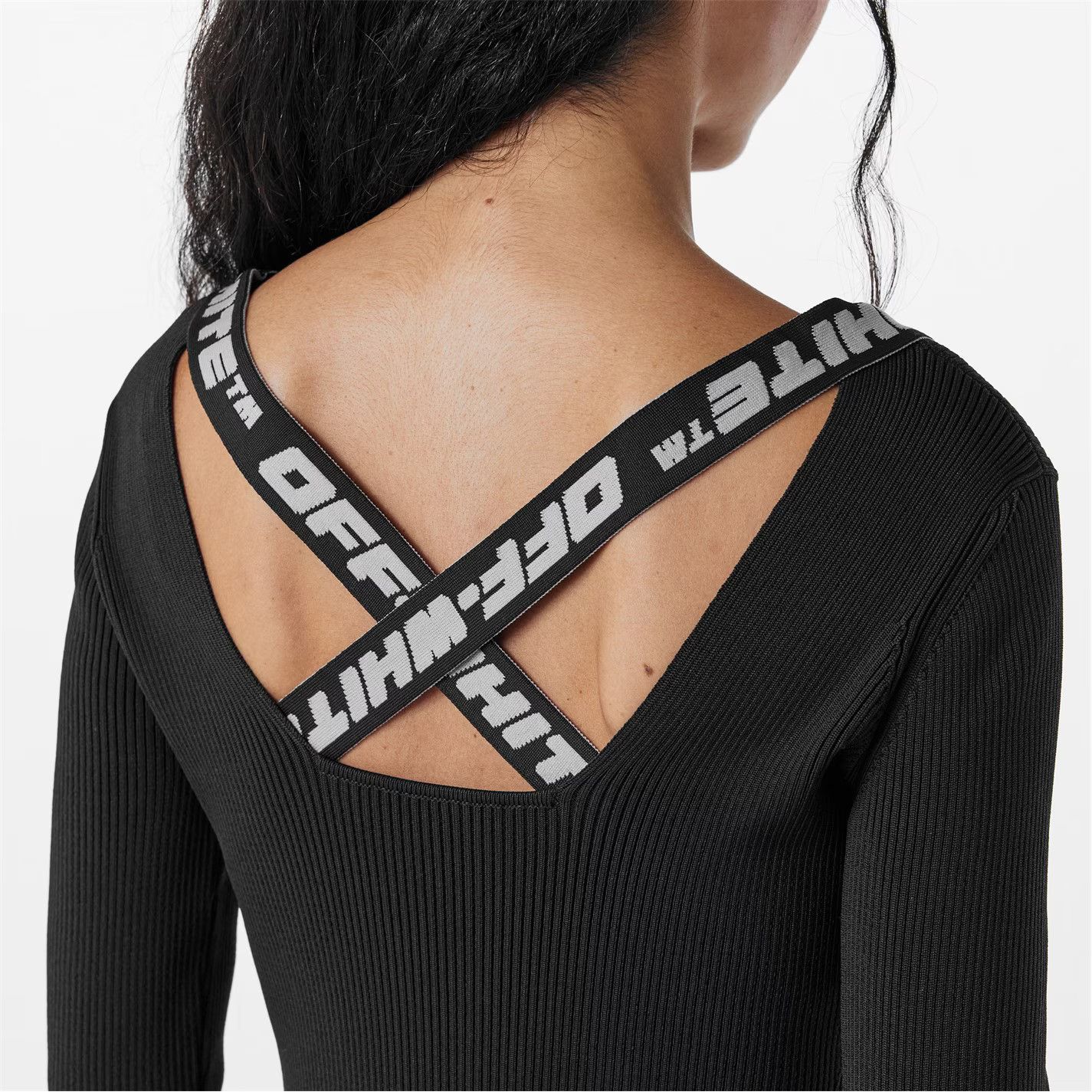 Off-White o1y1125 Mini Dress in Black Size M / US 6-8 / IT 42-44 - 5 Thumbnail