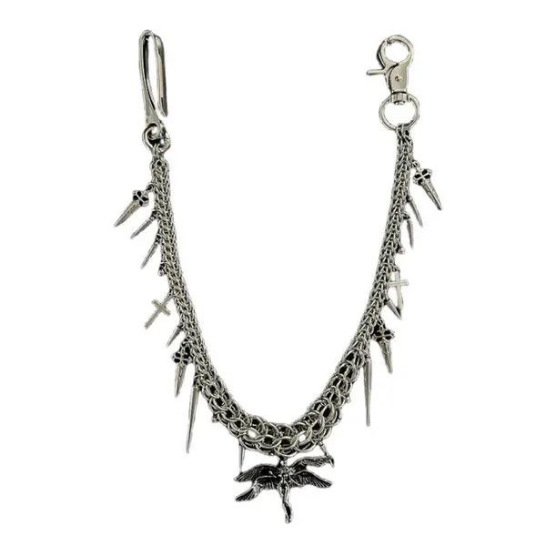 Jewelry Gothic Silver Wallet Chain Size ONE SIZE - 5 Thumbnail