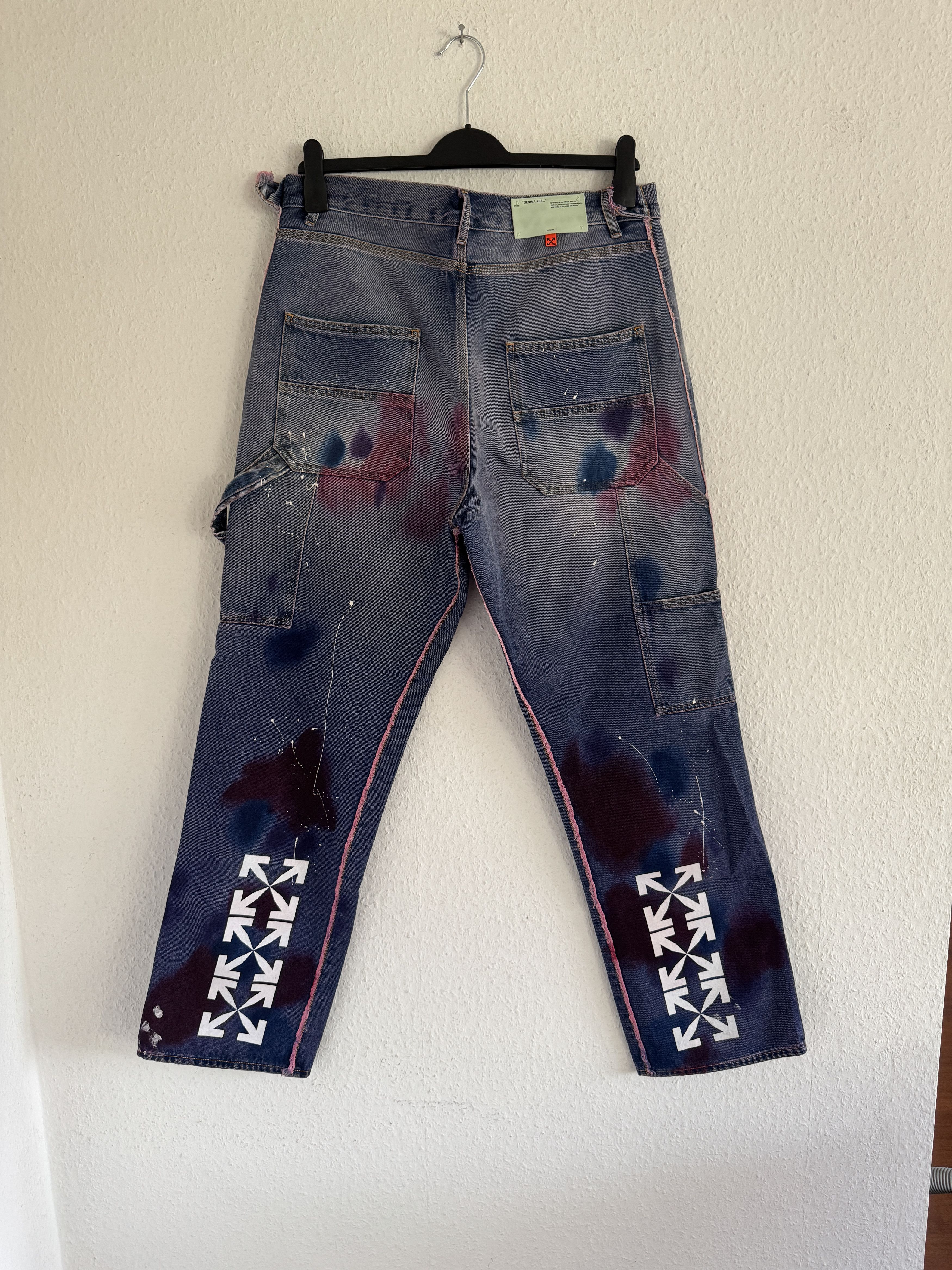 Off-White Lilac Double Knee Carpenter Pants Size US 34 / EU 50 - 9 Thumbnail