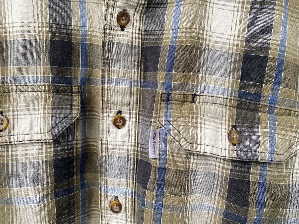 Carhartt Carhartt Country Plaid Multicolor Khaki Shirt Double Pockets Size US L / EU 52-54 / 3 - 4 Thumbnail