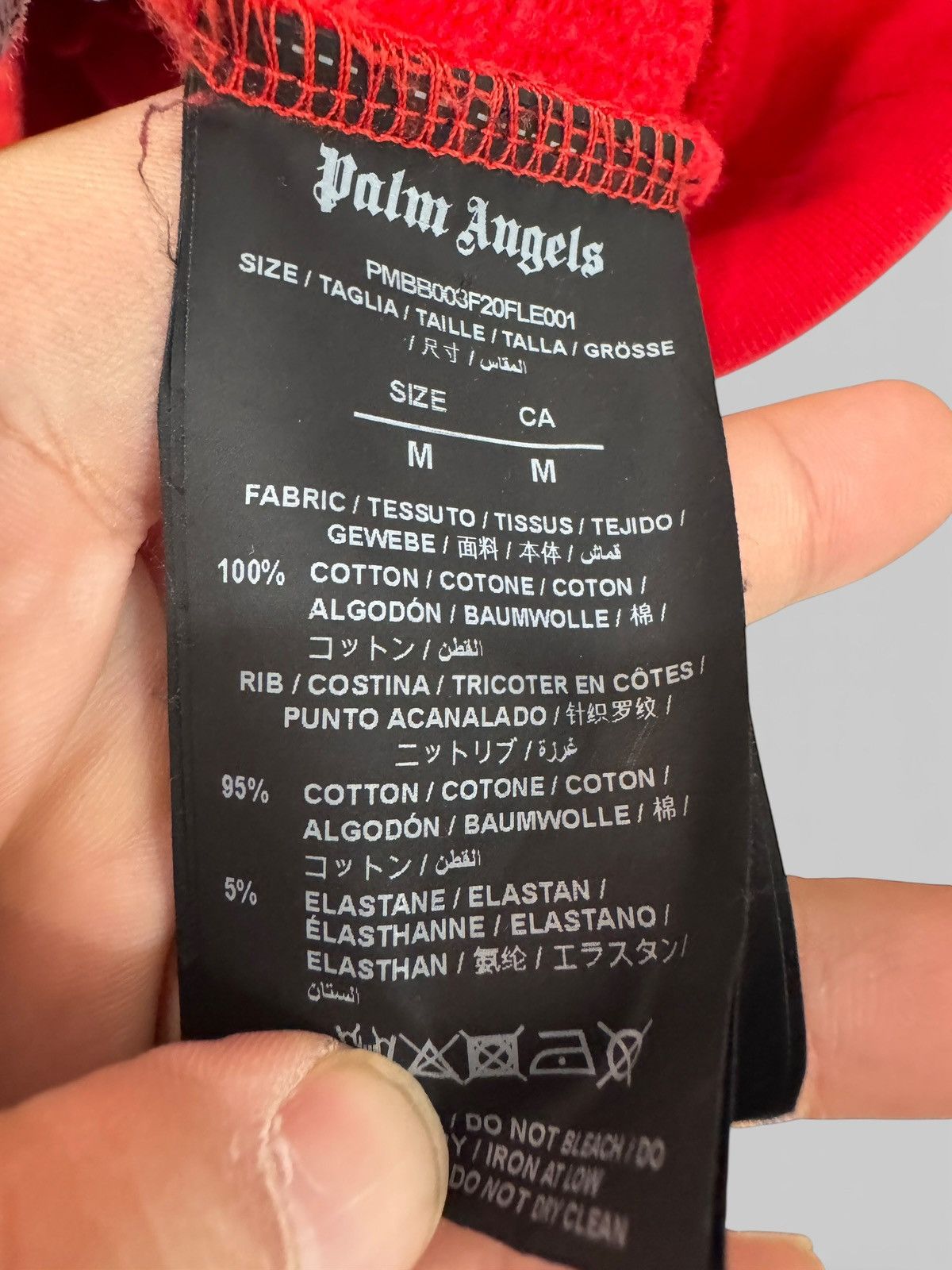 Palm Angels Palm Angels Red Spray Logo Hoodie Size US M / EU 48-50 / 2 - 5 Thumbnail