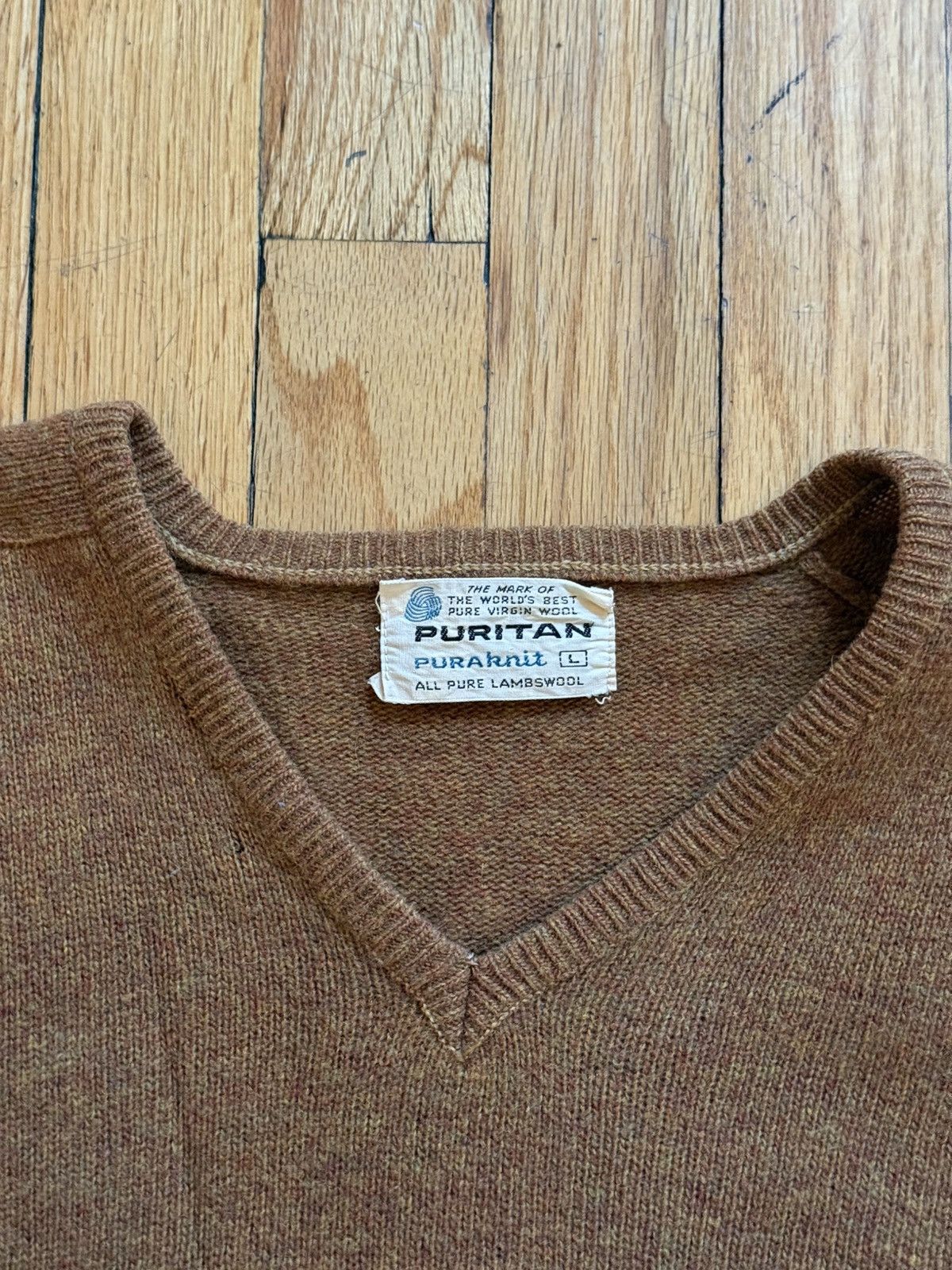 Puritan Mustard Wool Knit Boxy Size US L / EU 52-54 / 3 - 3 Thumbnail