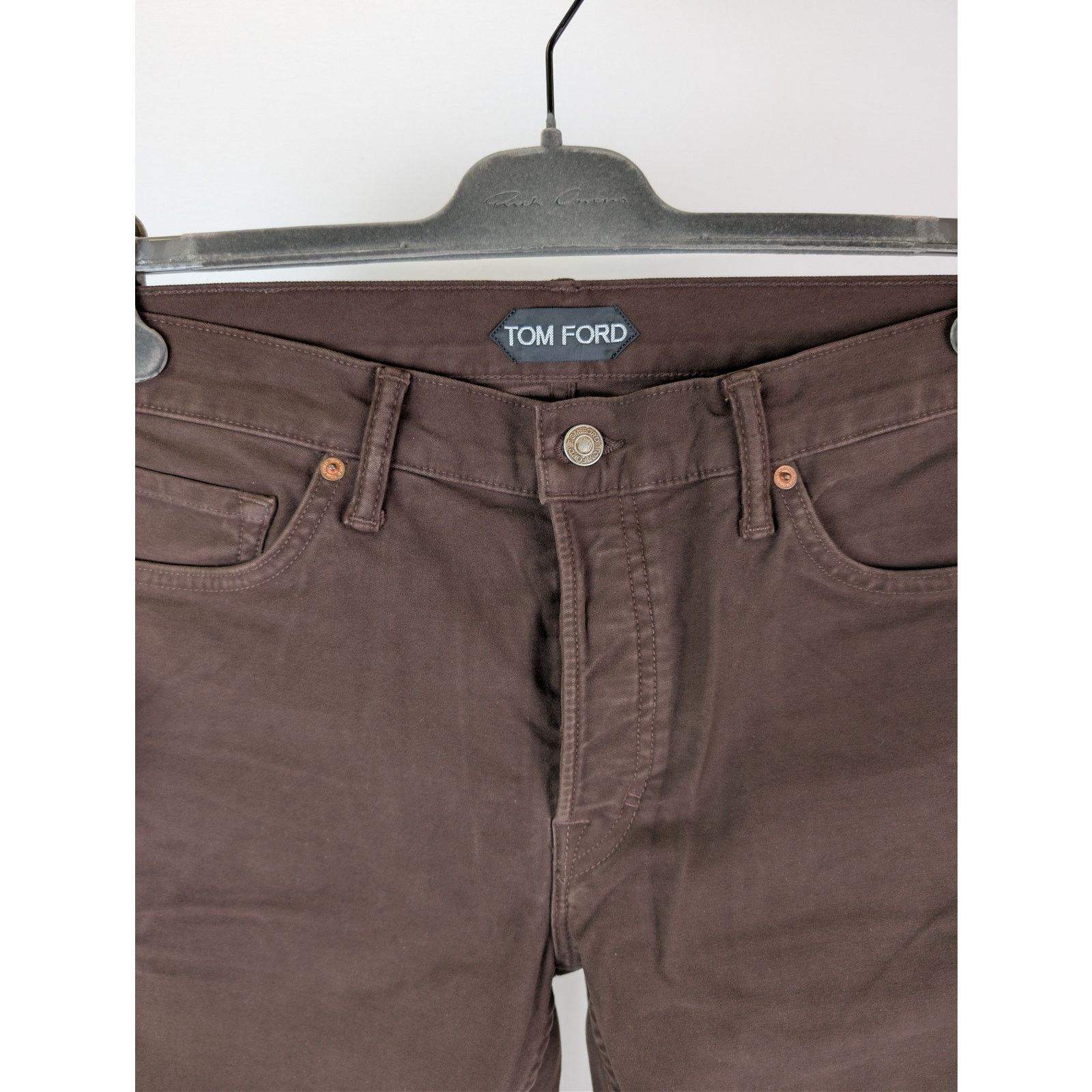 Tom Ford o1rshd1 Slim Denim Jeans in Brown Size US 34 / EU 50 - 7 Thumbnail