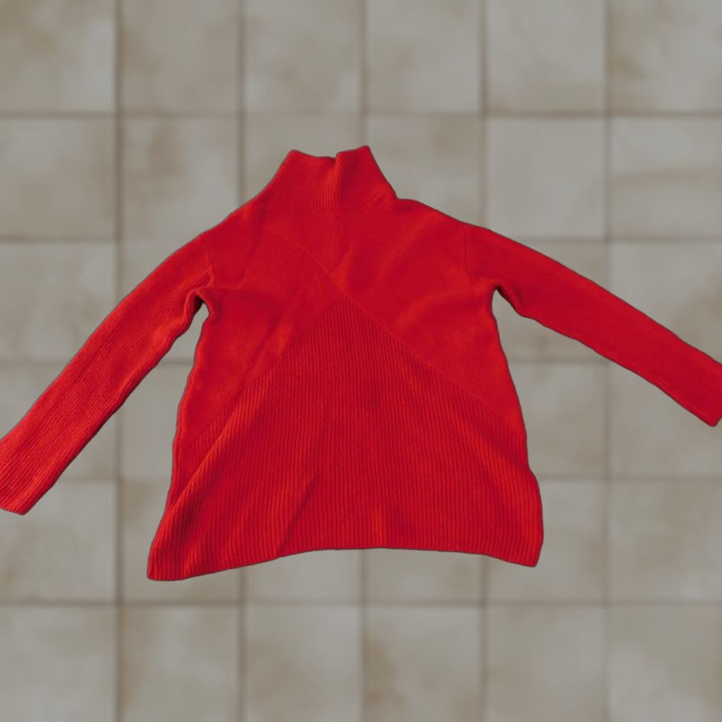 Talbots Talbots Sweater Womens Small Red Pullover Turtleneck Knit Ribbed Chunky Knit Pullover Long Sleeve Winter Casual Regular Size S Men? Women? Size S / US 4 / IT 40 - 1 Thumbnail