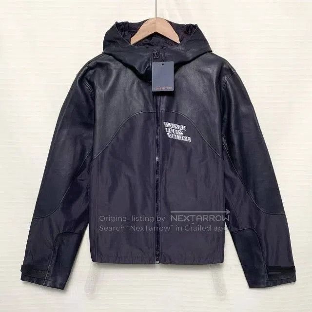 Louis Vuitton LV Patchwork Leather Hooded Jacket. Size US L / EU 52-54 / 3 - 1 Thumbnail