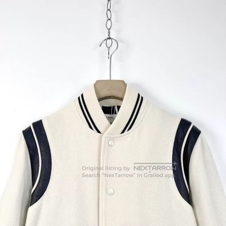 Saint Laurent Paris Saint Laurent Paris Beige Striped Single Breasted Casual L Size US M / EU 48-50 / 2 - 3 Thumbnail