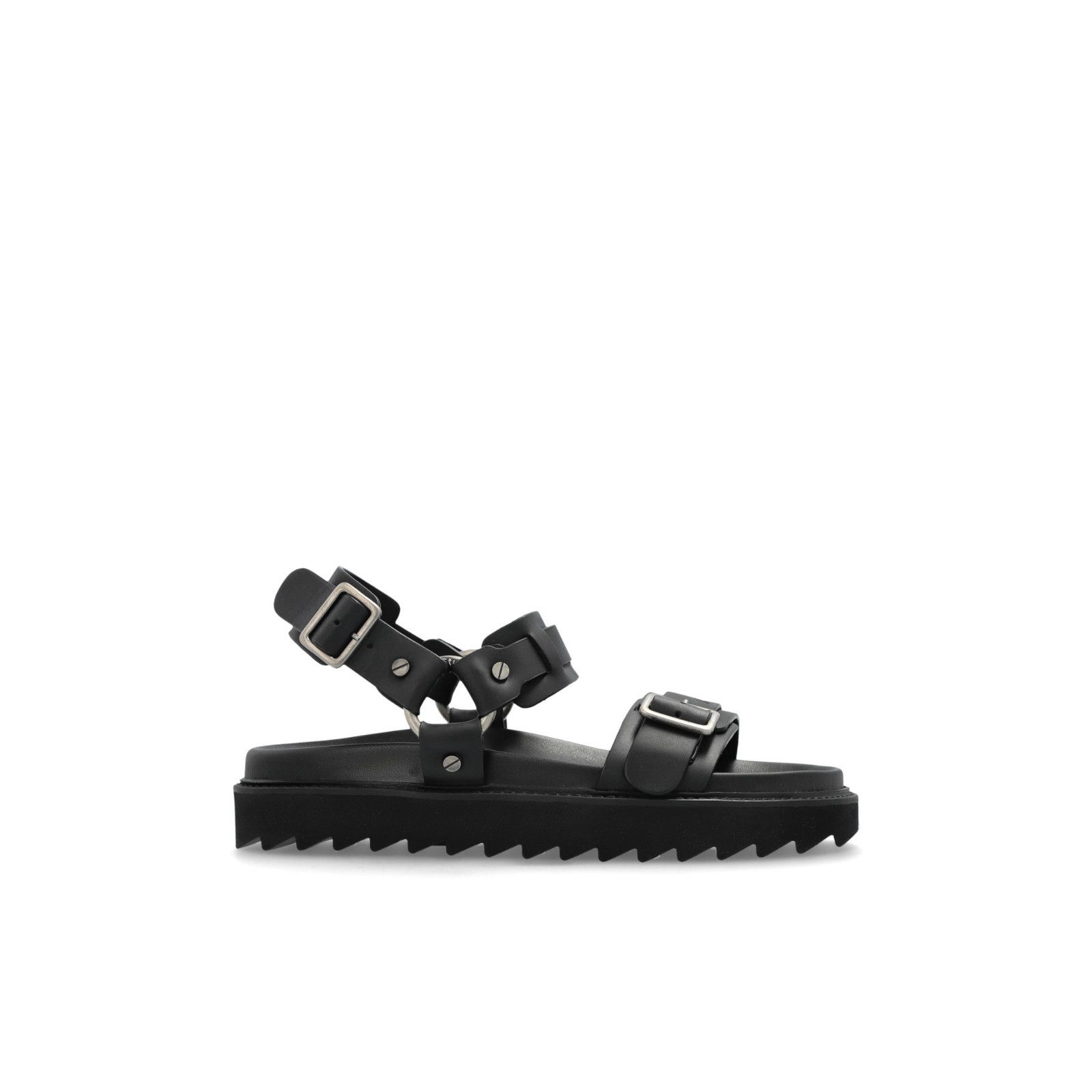 Acne Studios ACNE STUDIOS Black Leather Sandals With Bouckle New And Auth Size US 6 / IT 36 - 1 Thumbnail