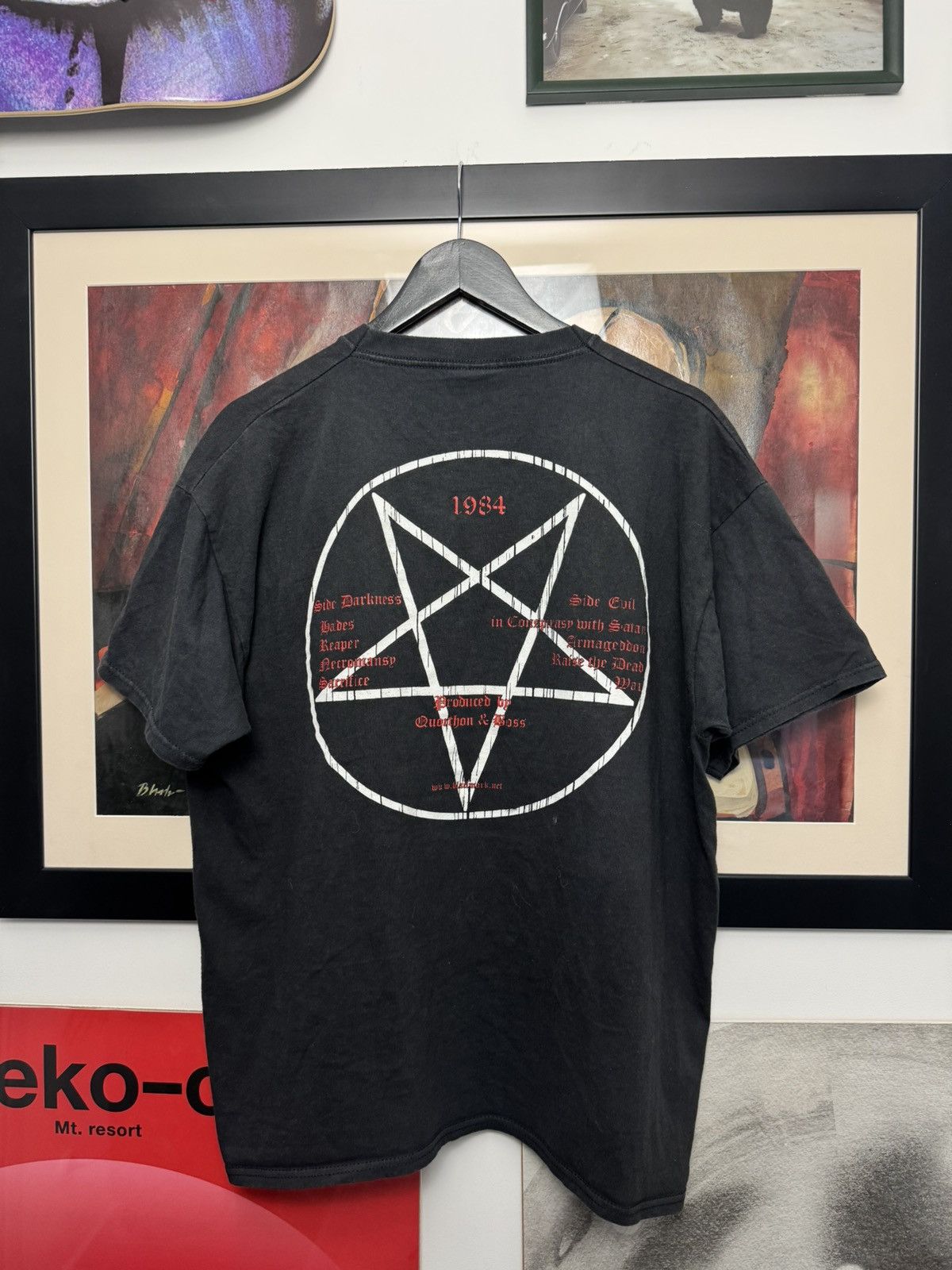 Band Tees Bathory Vintage 00s Goat Rare Band Metal Two Sided Print Tee Size US XL / EU 56 / 4 - 3 Thumbnail