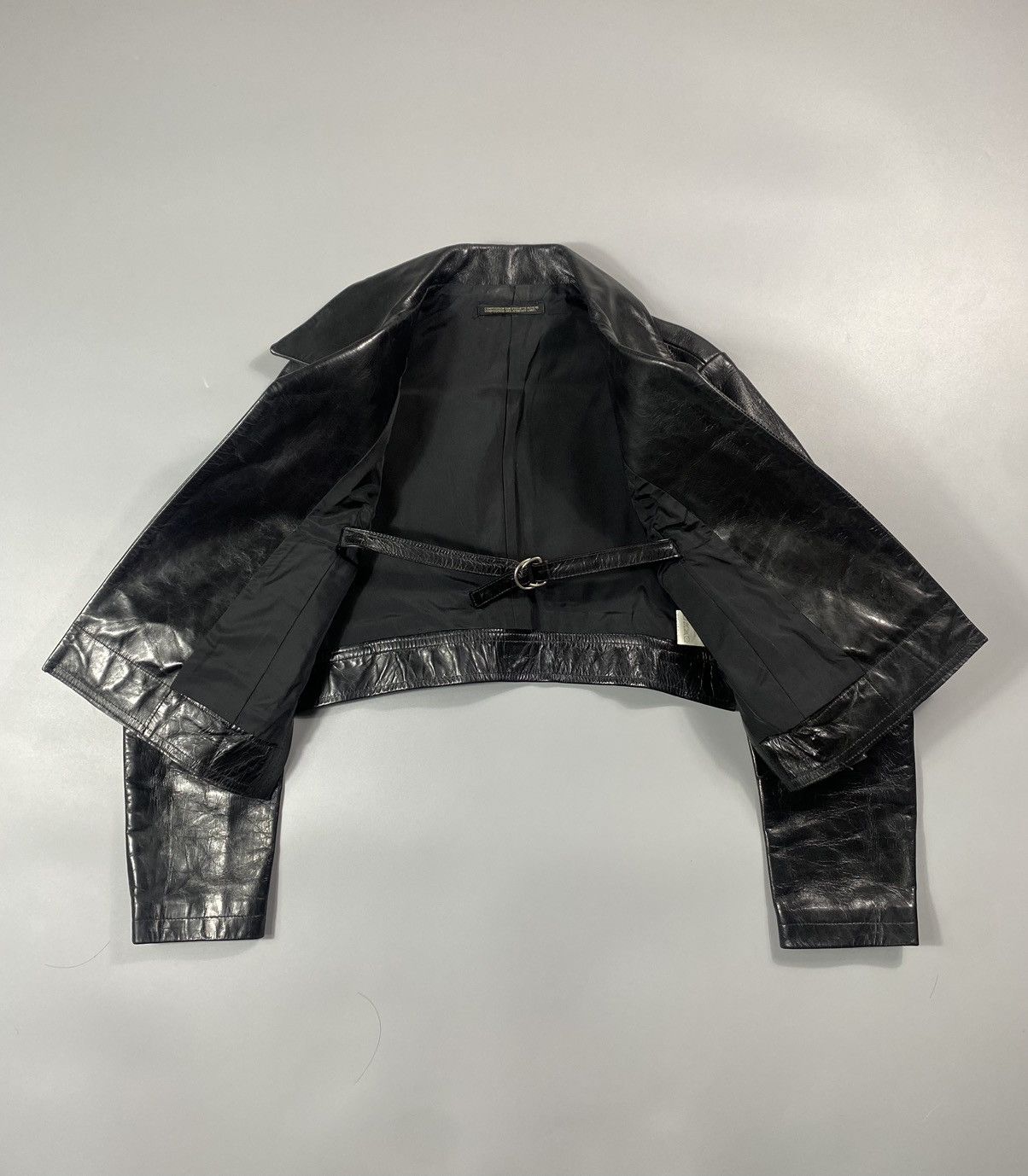 Yohji Yamamoto AW 2007- Yohji Yamamoto- Museum/Exhibit Piece Leather Jacket Size S / US 4 / IT 40 - 13 Thumbnail
