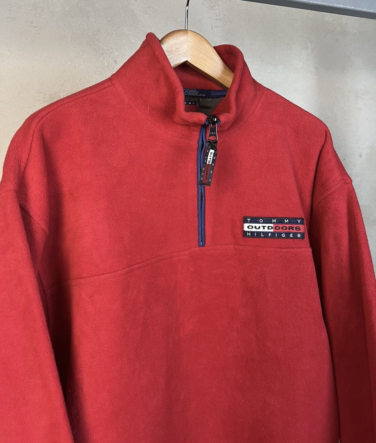 Tommy Hilfiger Vintage Tommy Hilfiger Outdoors Half Zip Fleece Sweatshirt Size US L / EU 52-54 / 3 - 2 Thumbnail