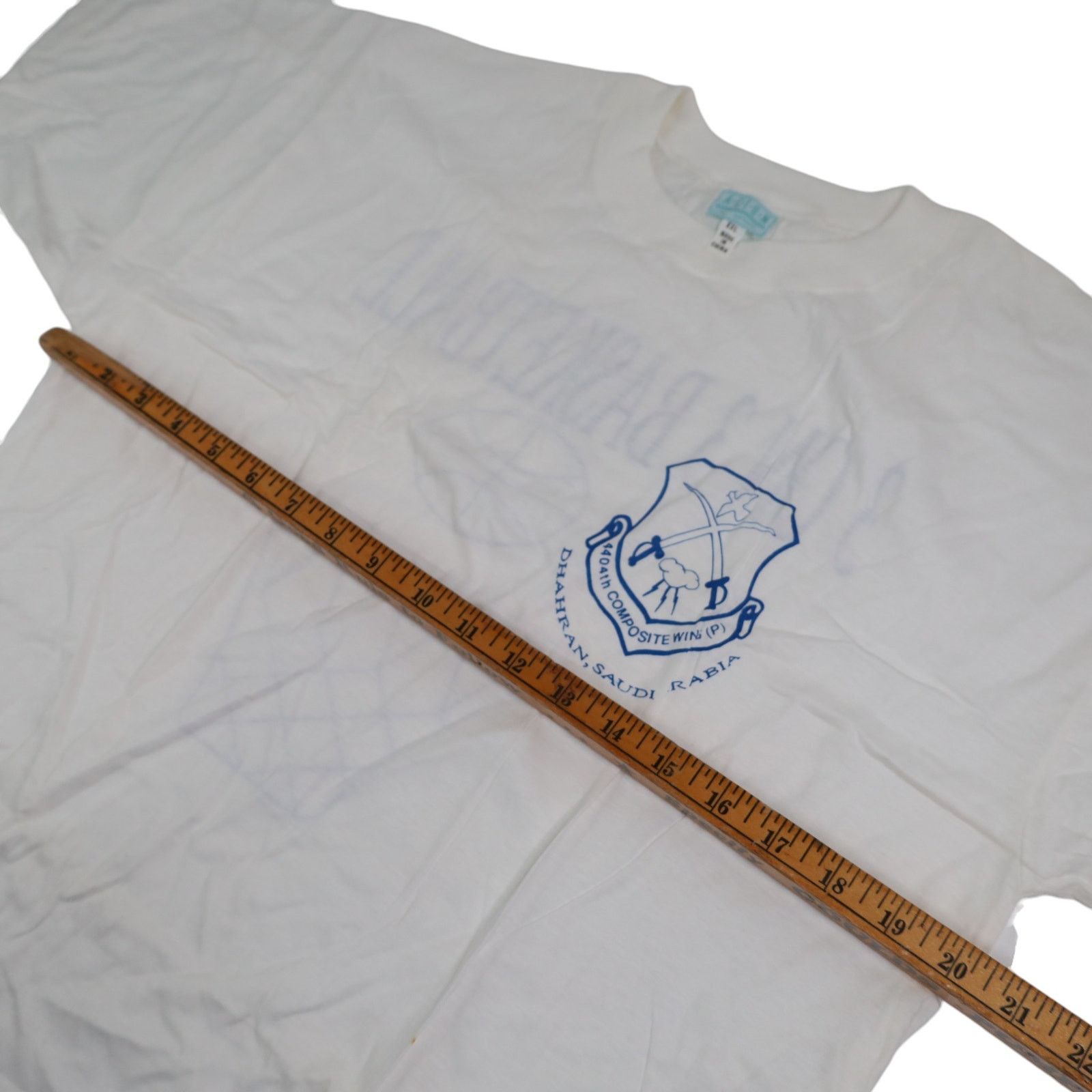 Vintage VTG 90s 4404th Composite Wing Saudi Arabia 3on3 Basketball T Size US L / EU 52-54 / 3 - 9 Thumbnail