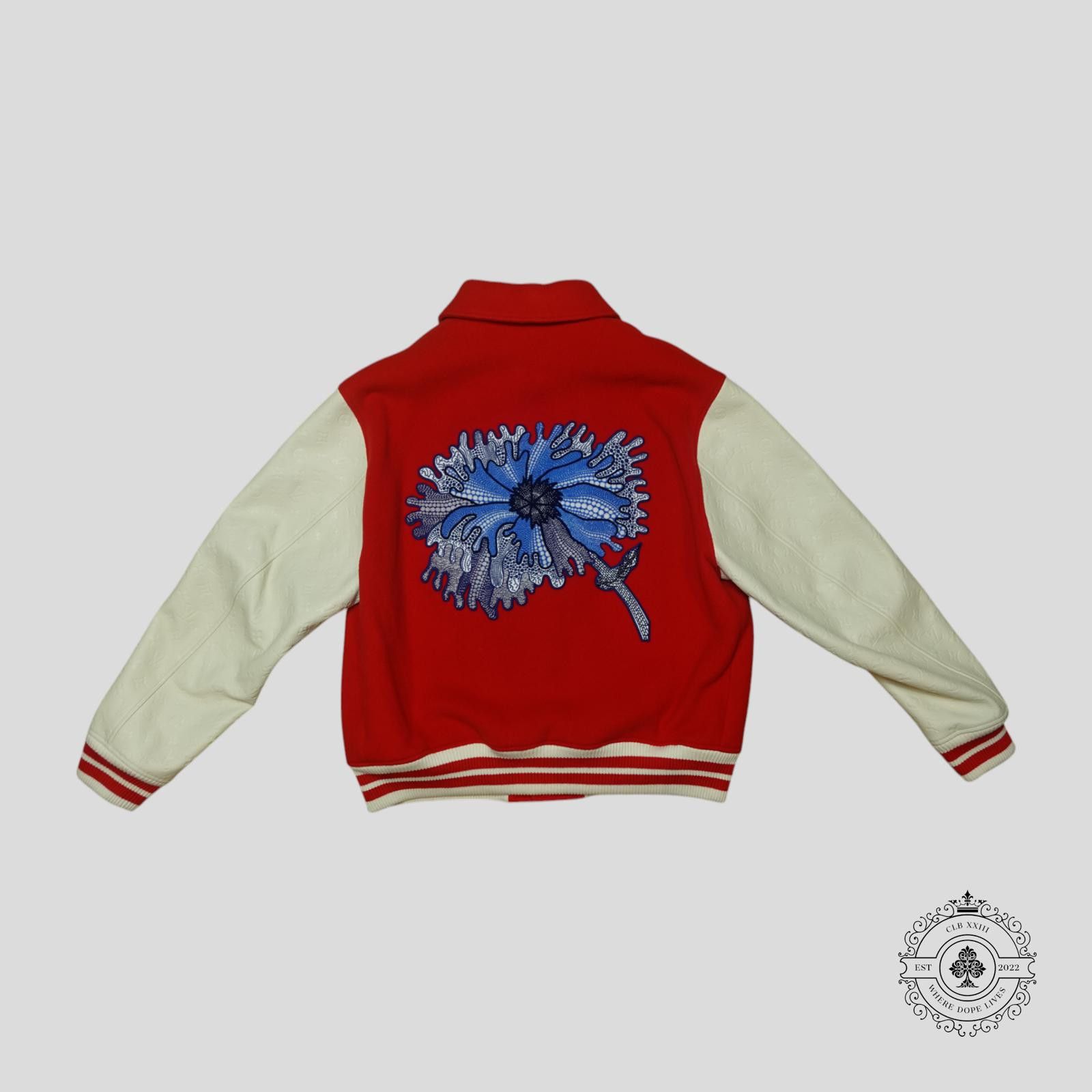 Louis Vuitton Louis Vuitton x Yayoi Kusama Flower Varsity Jacket in Red Size US L / EU 52-54 / 3 - 2 Thumbnail