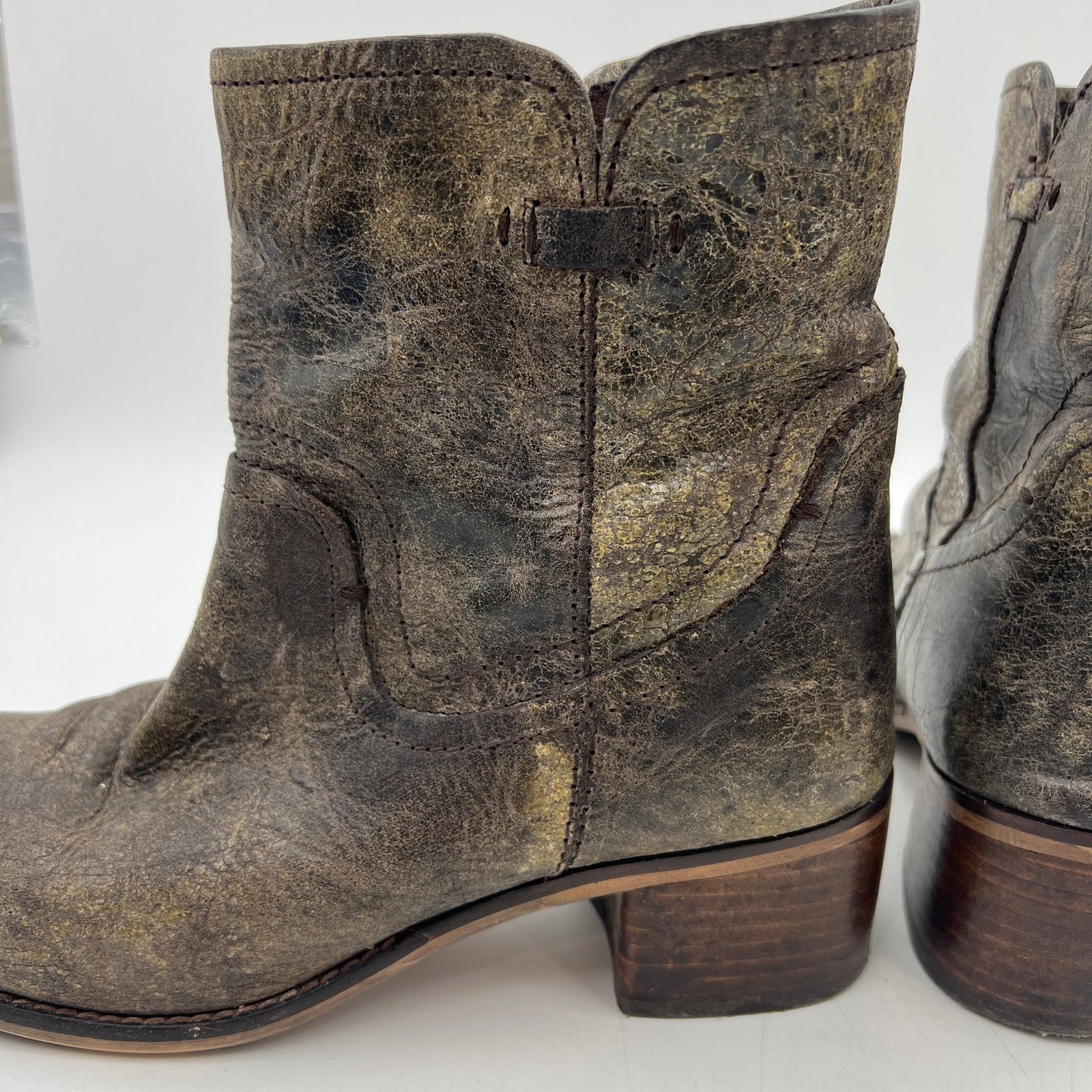 Diba True Diba West Haven Distressed Leather Boots Brown Size US 9.5 / IT 39.5 - 4 Thumbnail